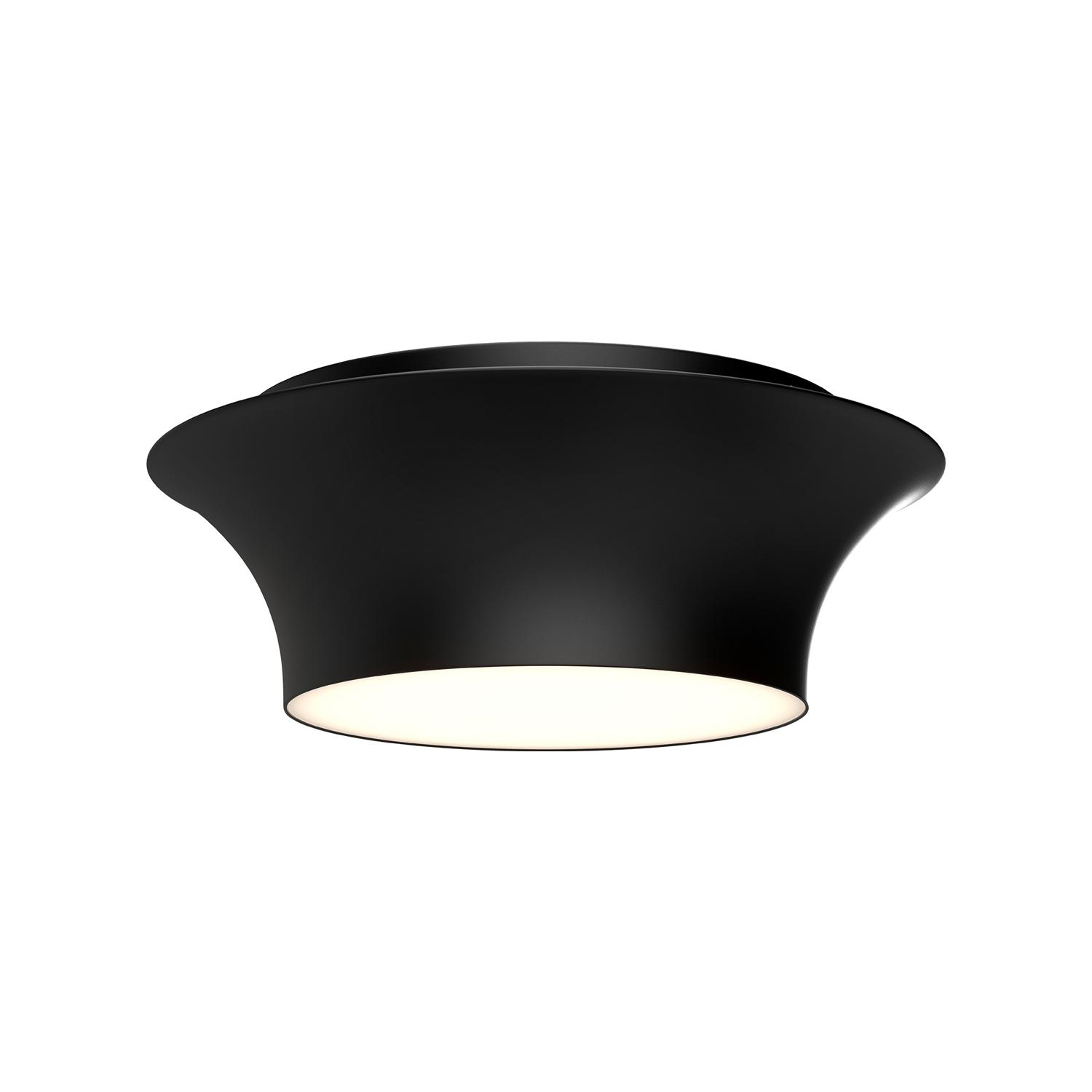 Emiko 12" Flush Mount-Matte Black