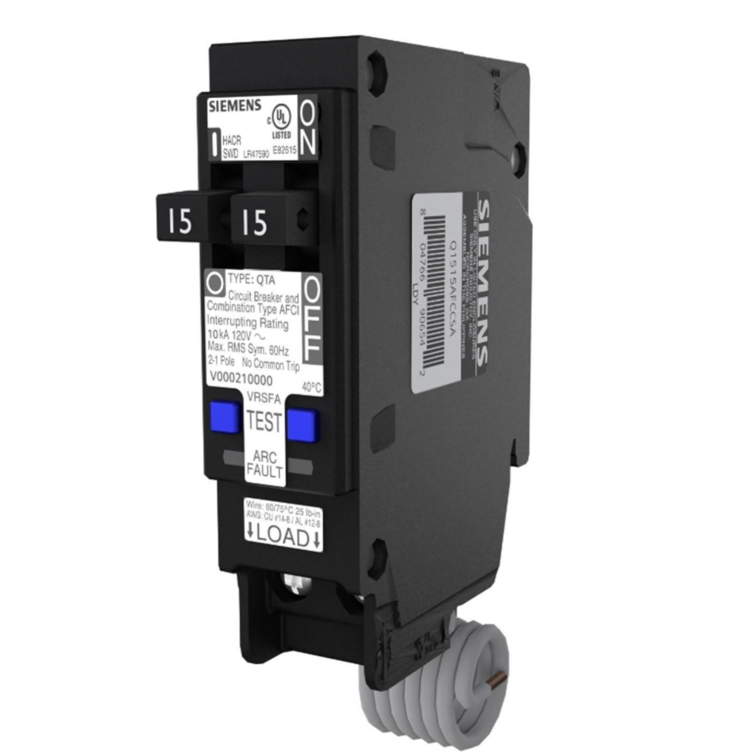Twin Arc-Fault 120V 15A 1-Pole Circuit Breaker