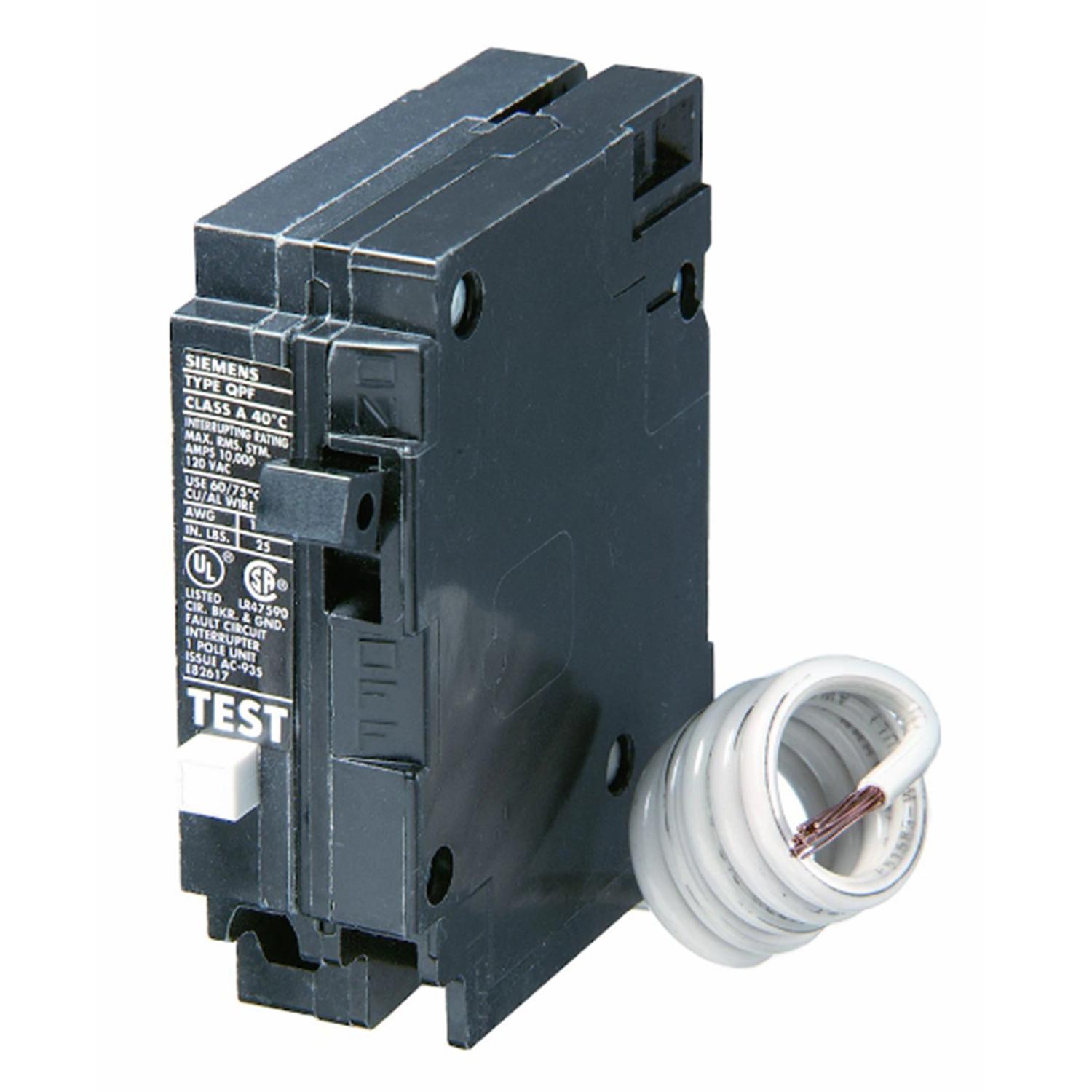 1-Pole 120V AC GFCI Circuit Breaker-20A Rated