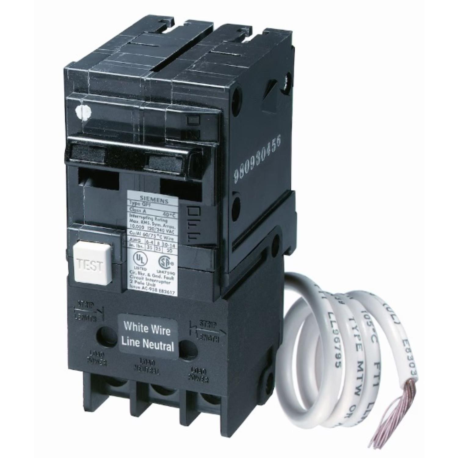 2-Pole 120/240V AC GFCI Circuit Breaker-60A Rated