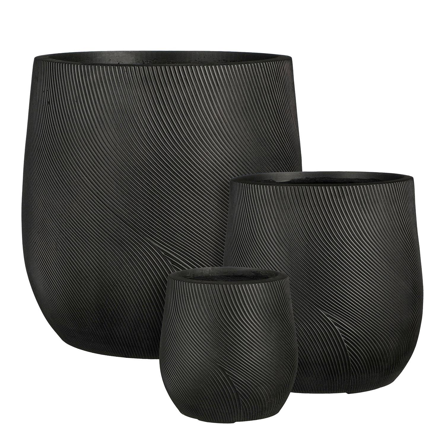 Lima Pot Black 12" x 12"
