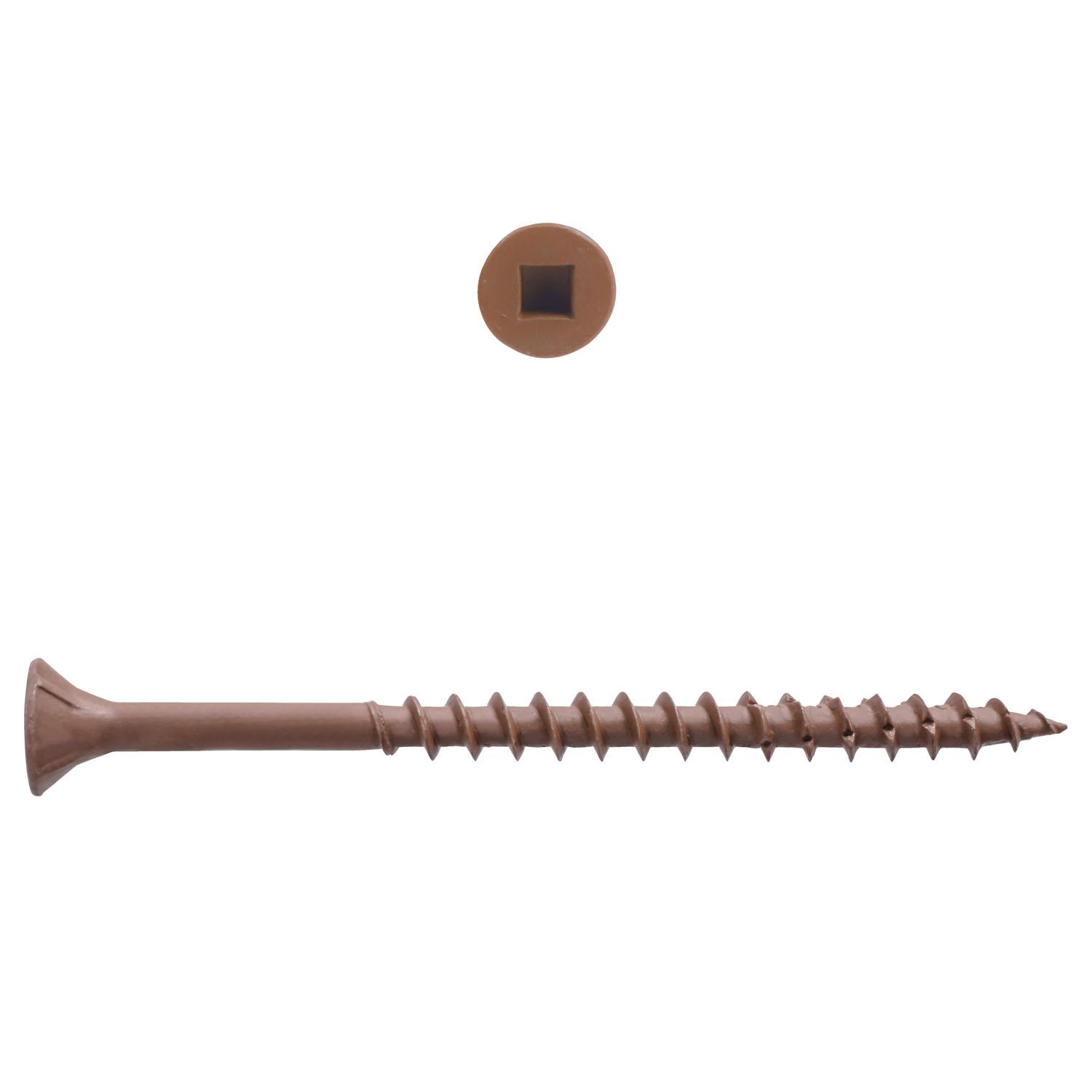 Brown Deck Screws #8 x 2-1/2" 2500/pack

