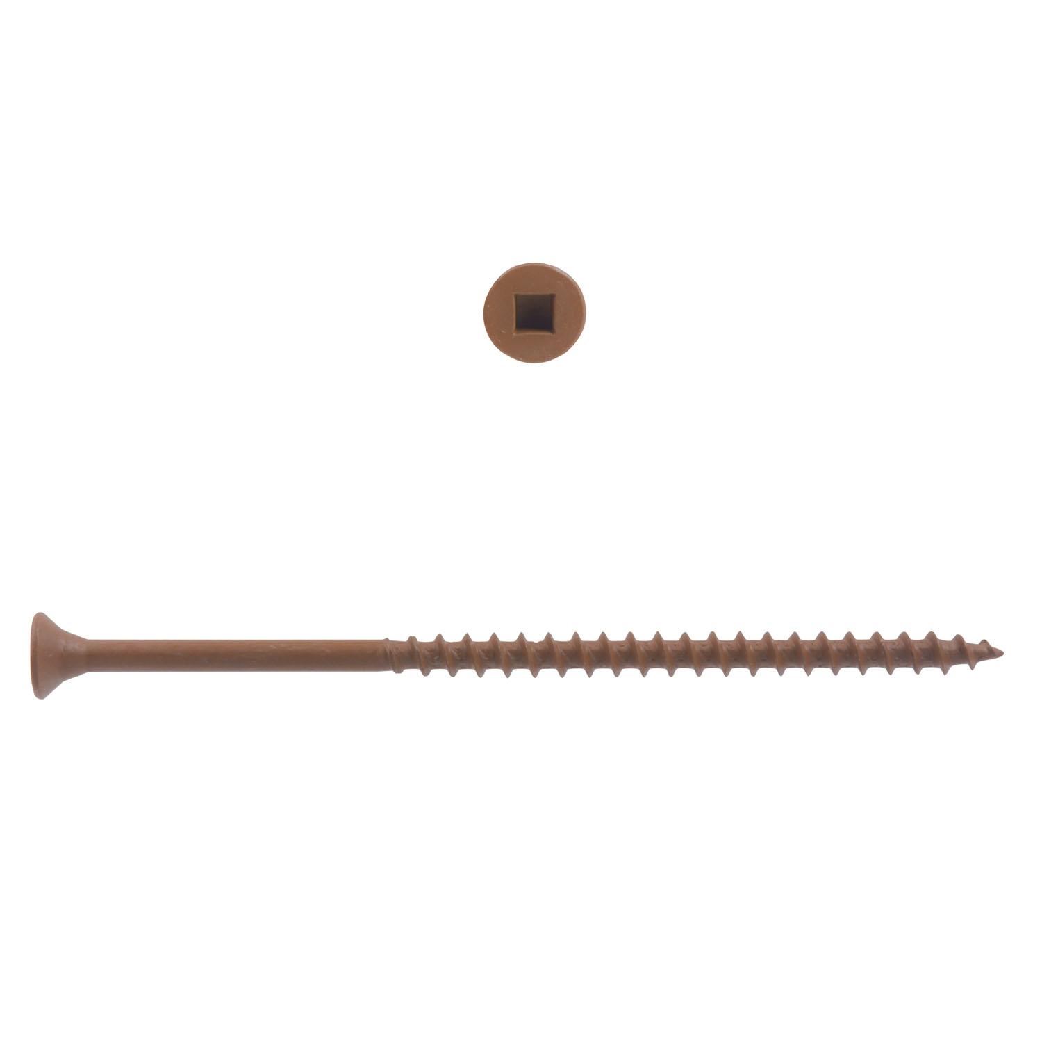 Brown Deck Screws #10 x 4" 1000/pack
