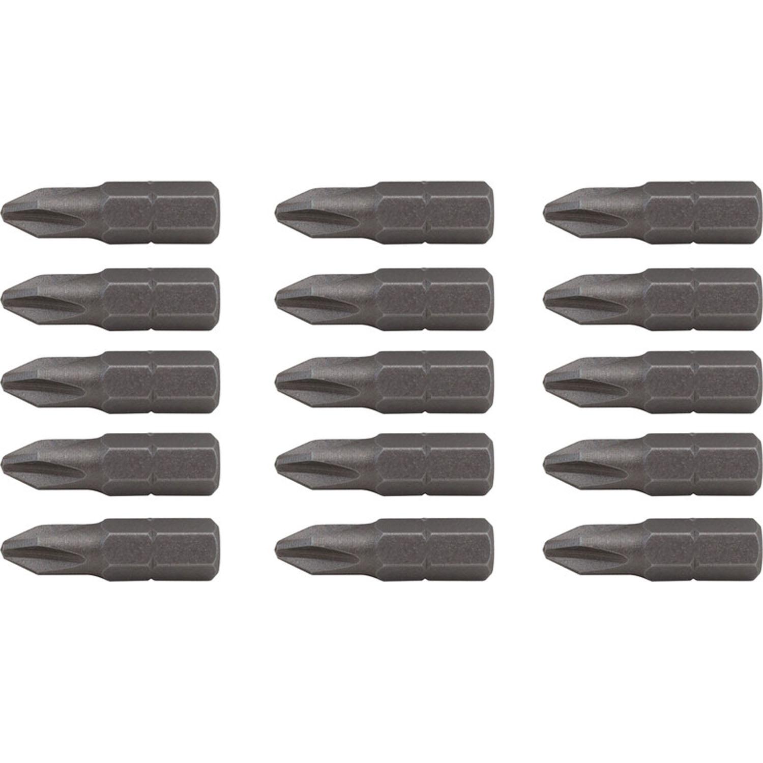 Phillips 1" Screwdriver Bit Set-15/Pack