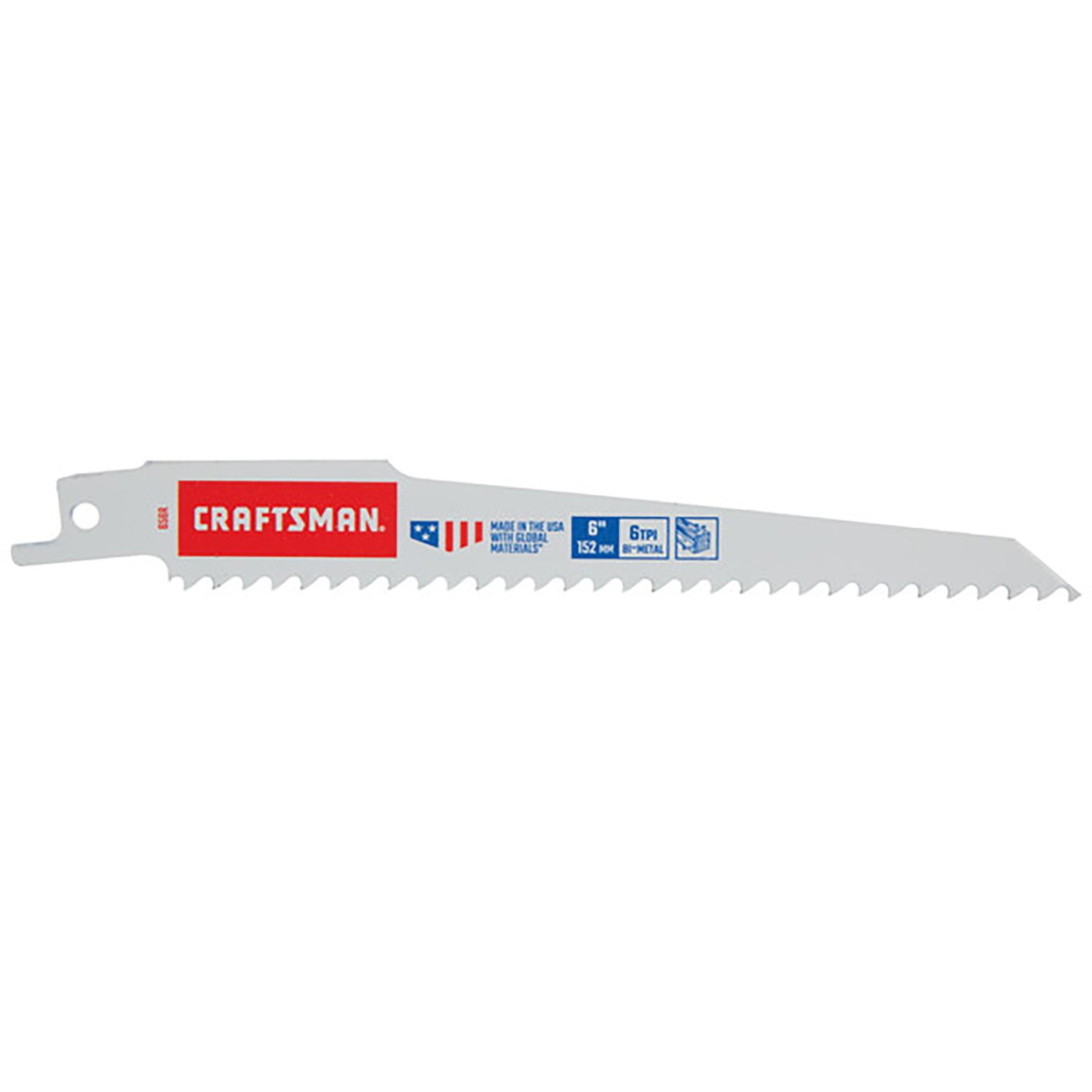 6" Bi-Metal Demolition Reciprocating Saw Blade