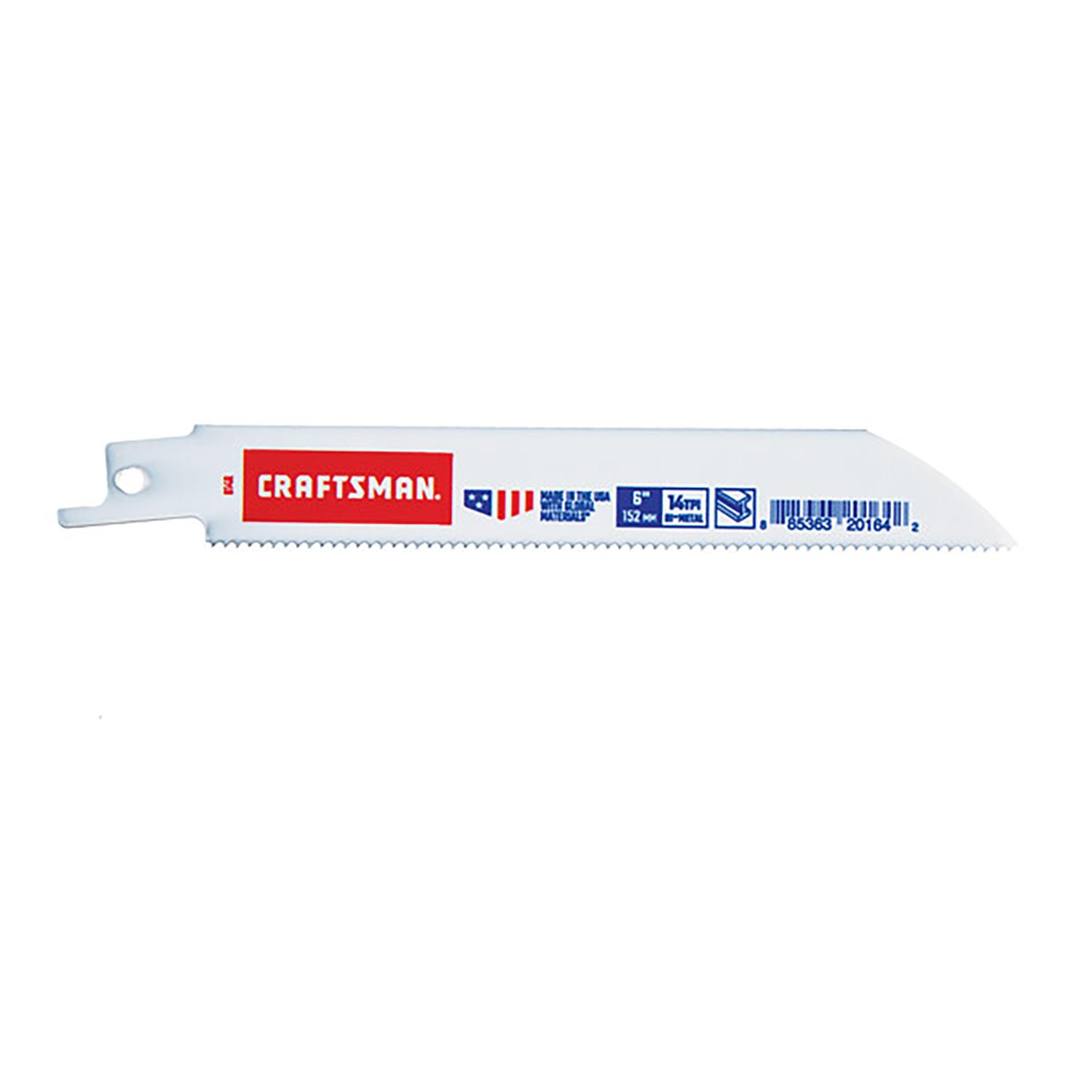 6" Bi-Metal Metal Reciprocating Saw Blade