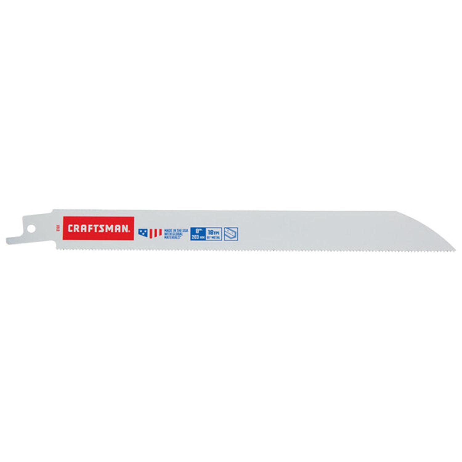 8" Bi-Metal Thin Metal Reciprocating Saw Blade