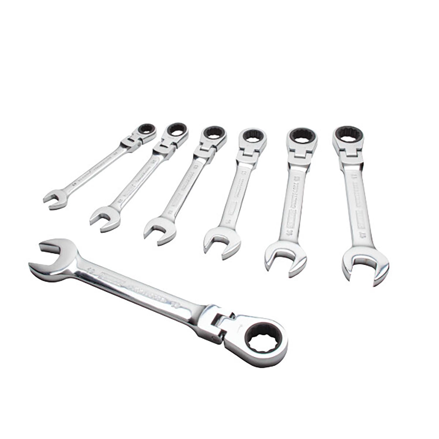 7 Piece Ratcheting Flex Head Set