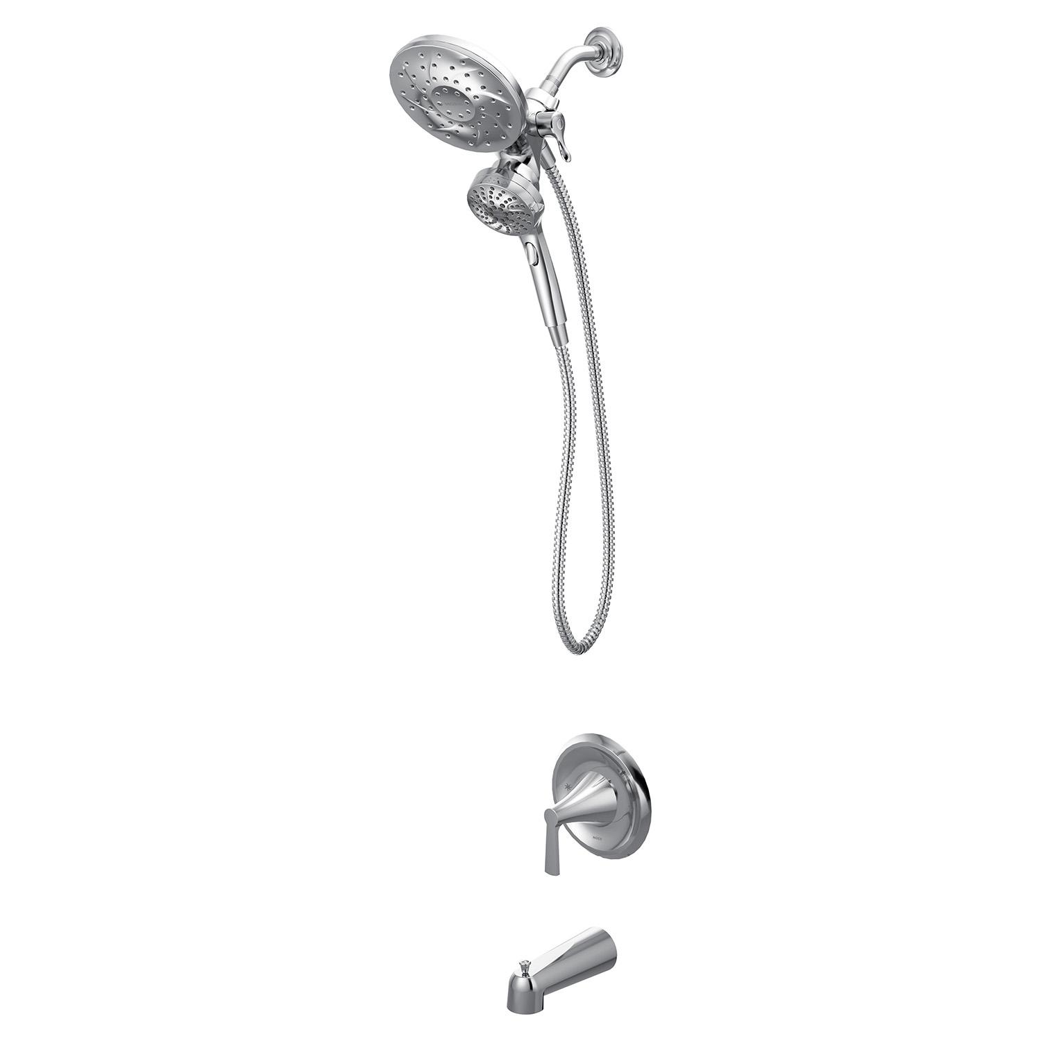 Mikah 1 Handle Tub Shower Combo Chrome