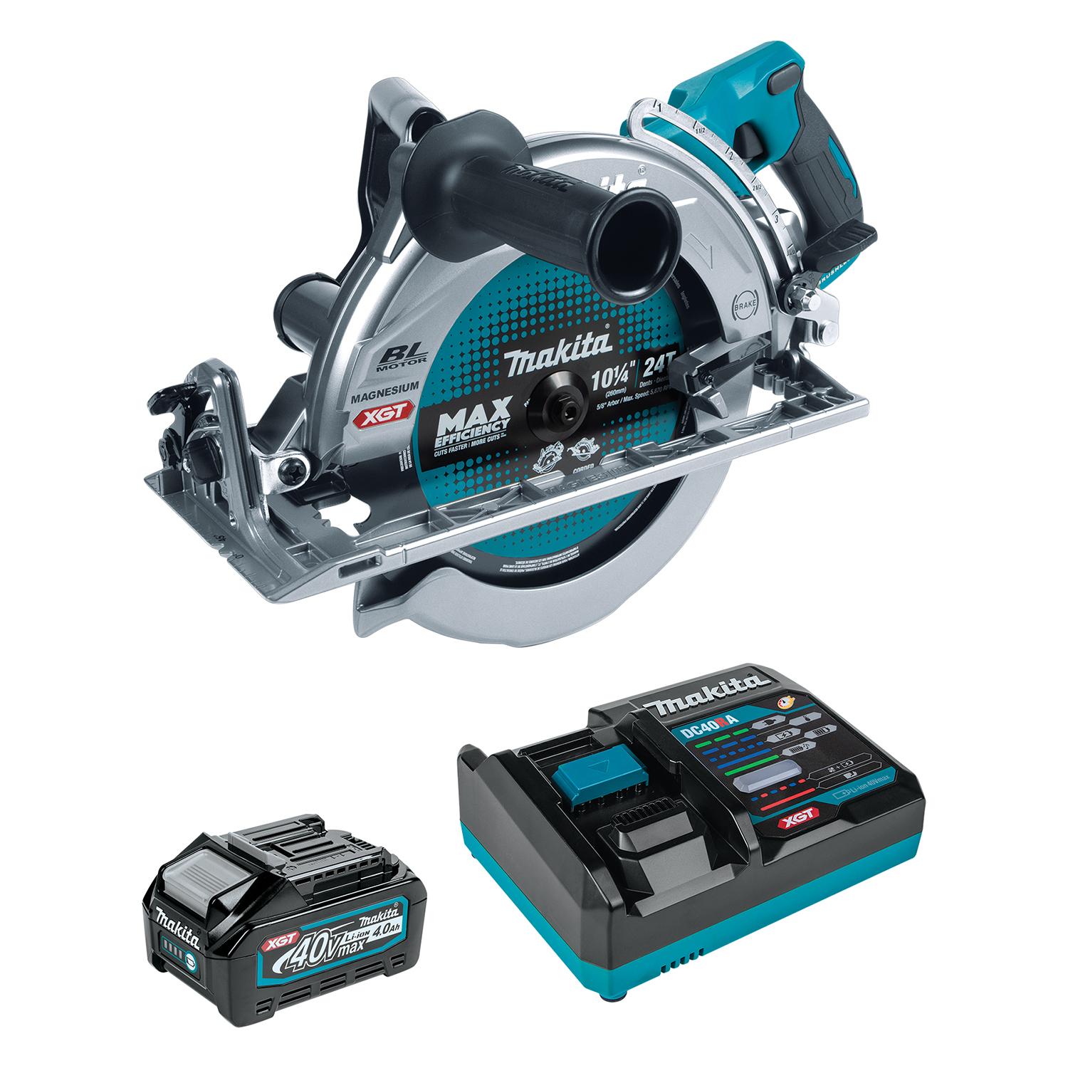 Scie circulaire Makita 40V XGT 10-1/4" (trousse)