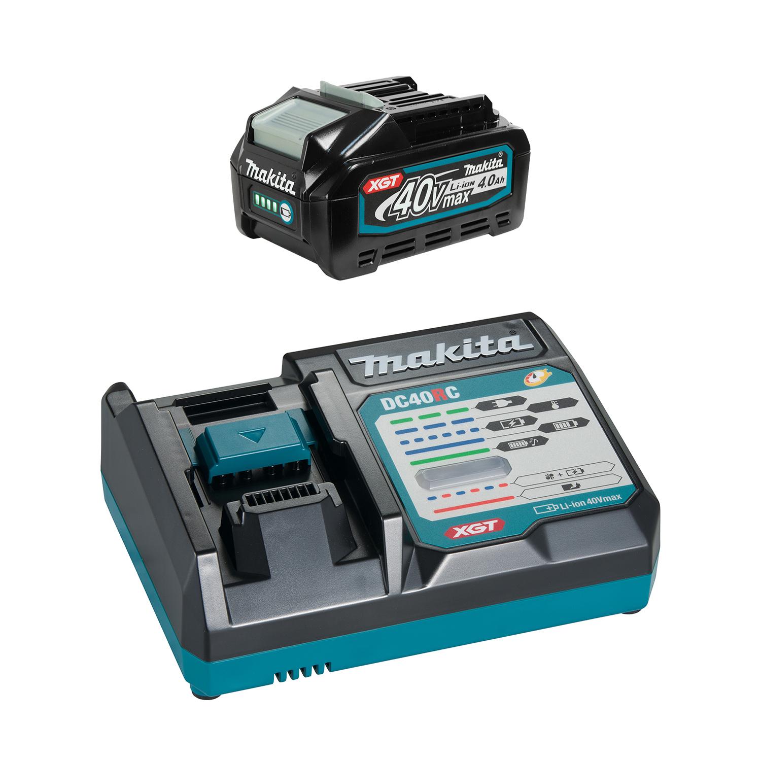 Trousse de démarrage Makita XGT – Chargeur et batterie