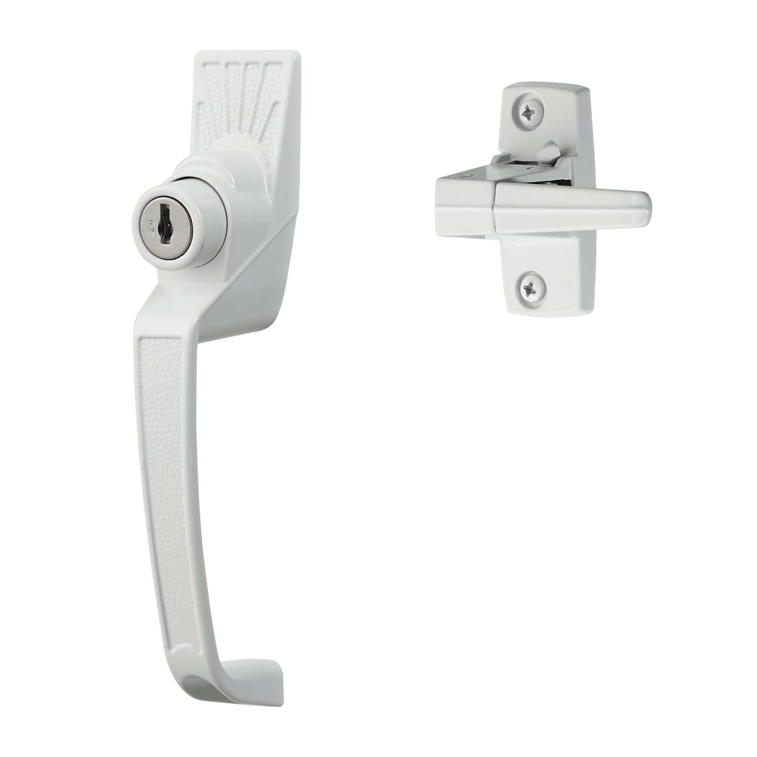 Keyed Push Button Handle Set