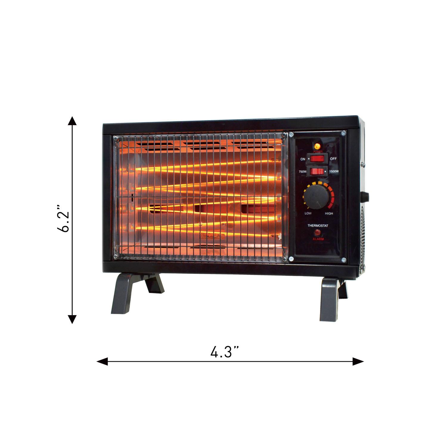Chauffage radiant 11 po 1250 W / 1500 W