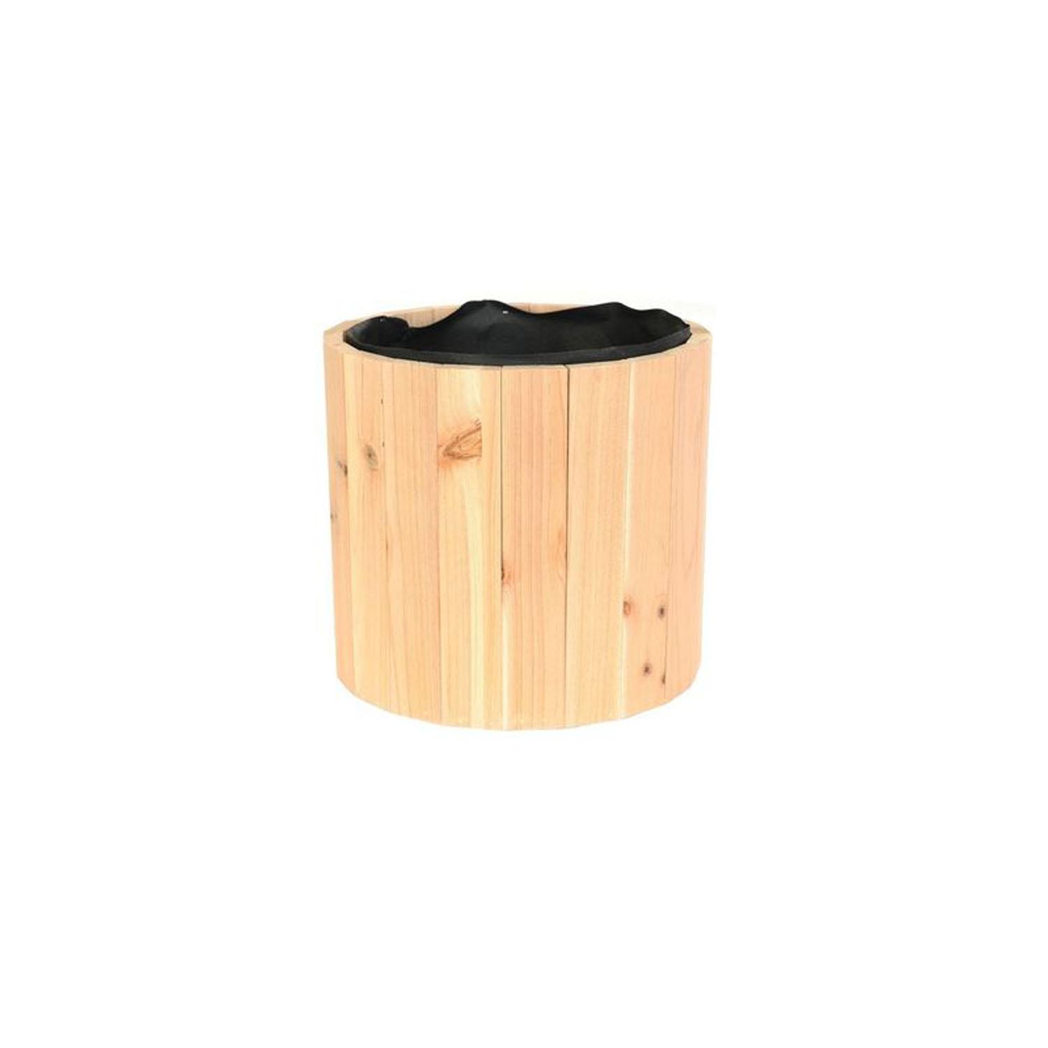 12'' Sustainable Slat Wood Cedar Planter