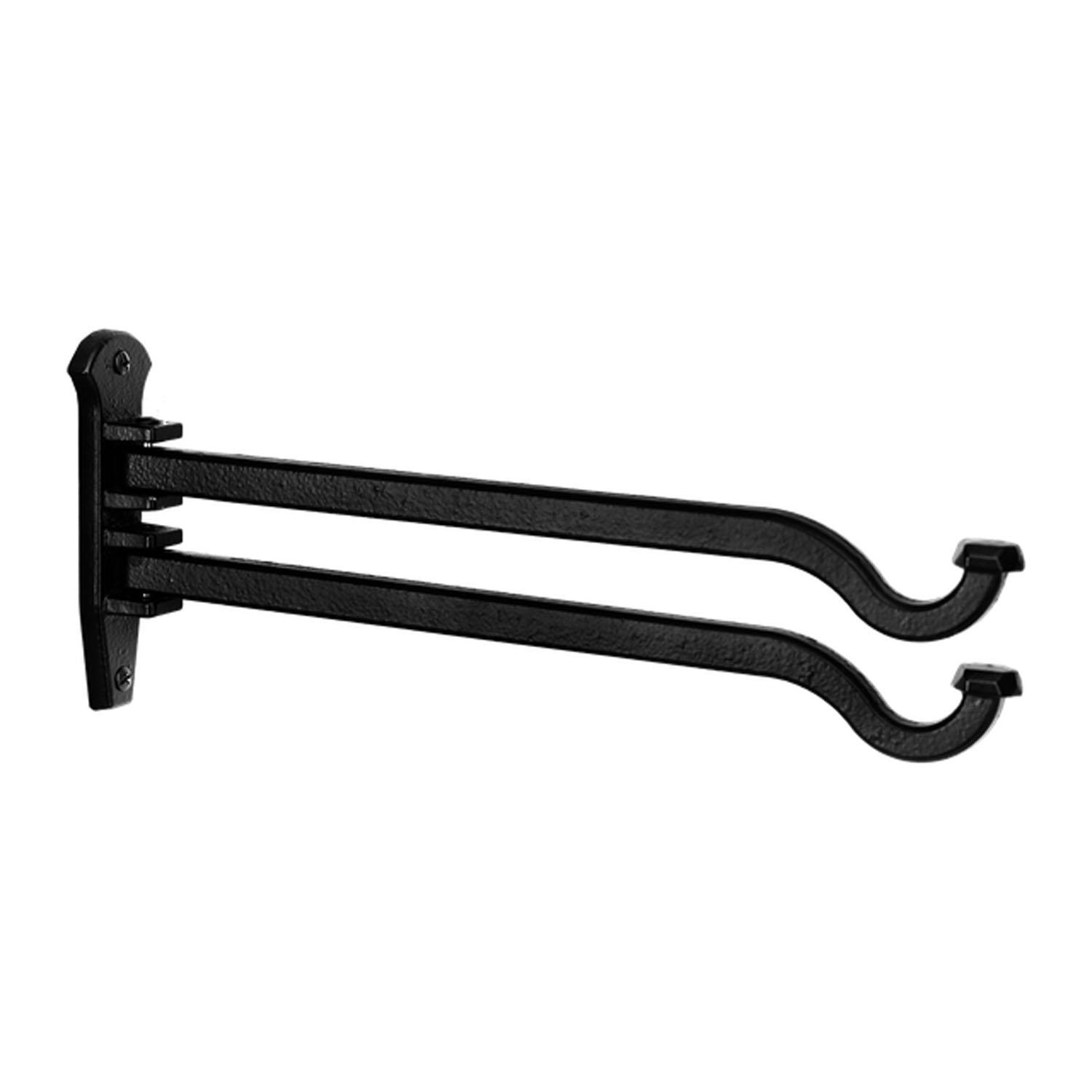 12” Rustic Swivel Cast Iron Double Hook