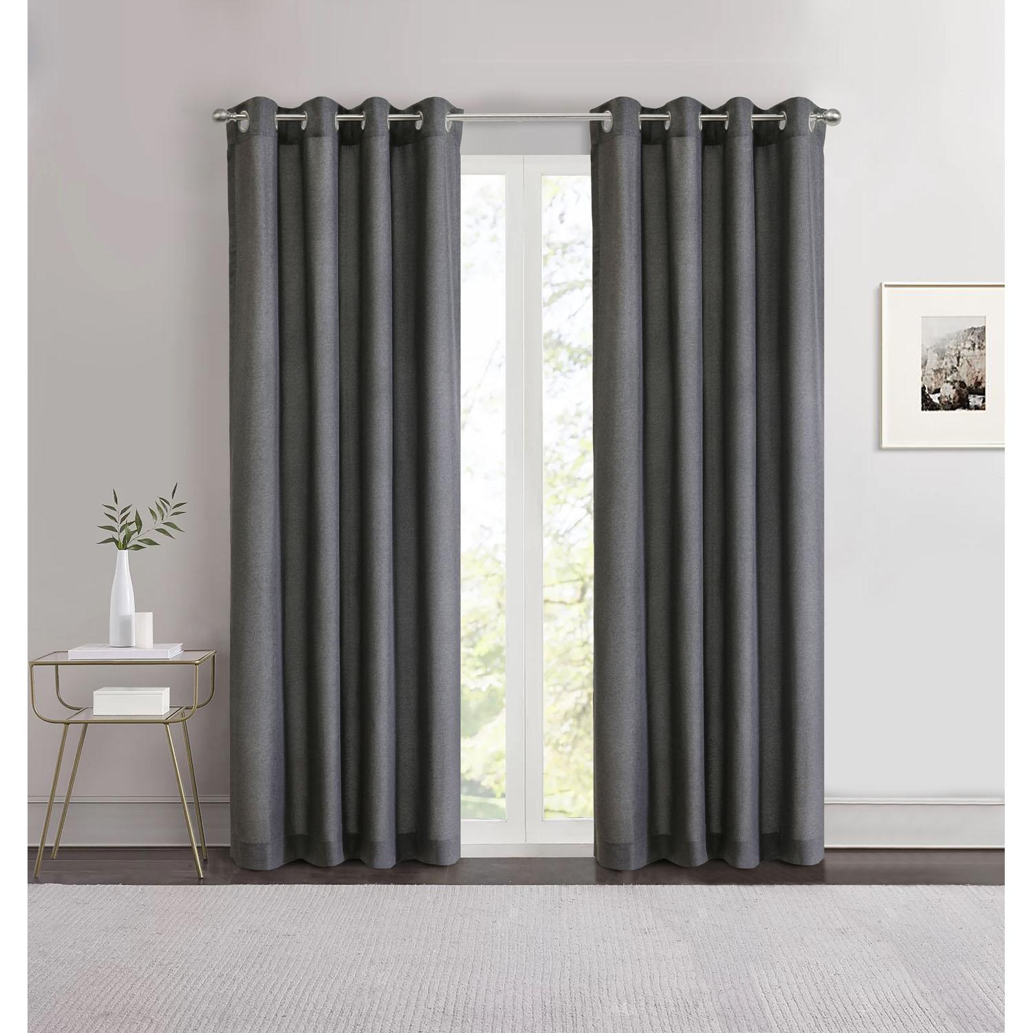 Panneau œillets Rockwell 52x84" – charbon