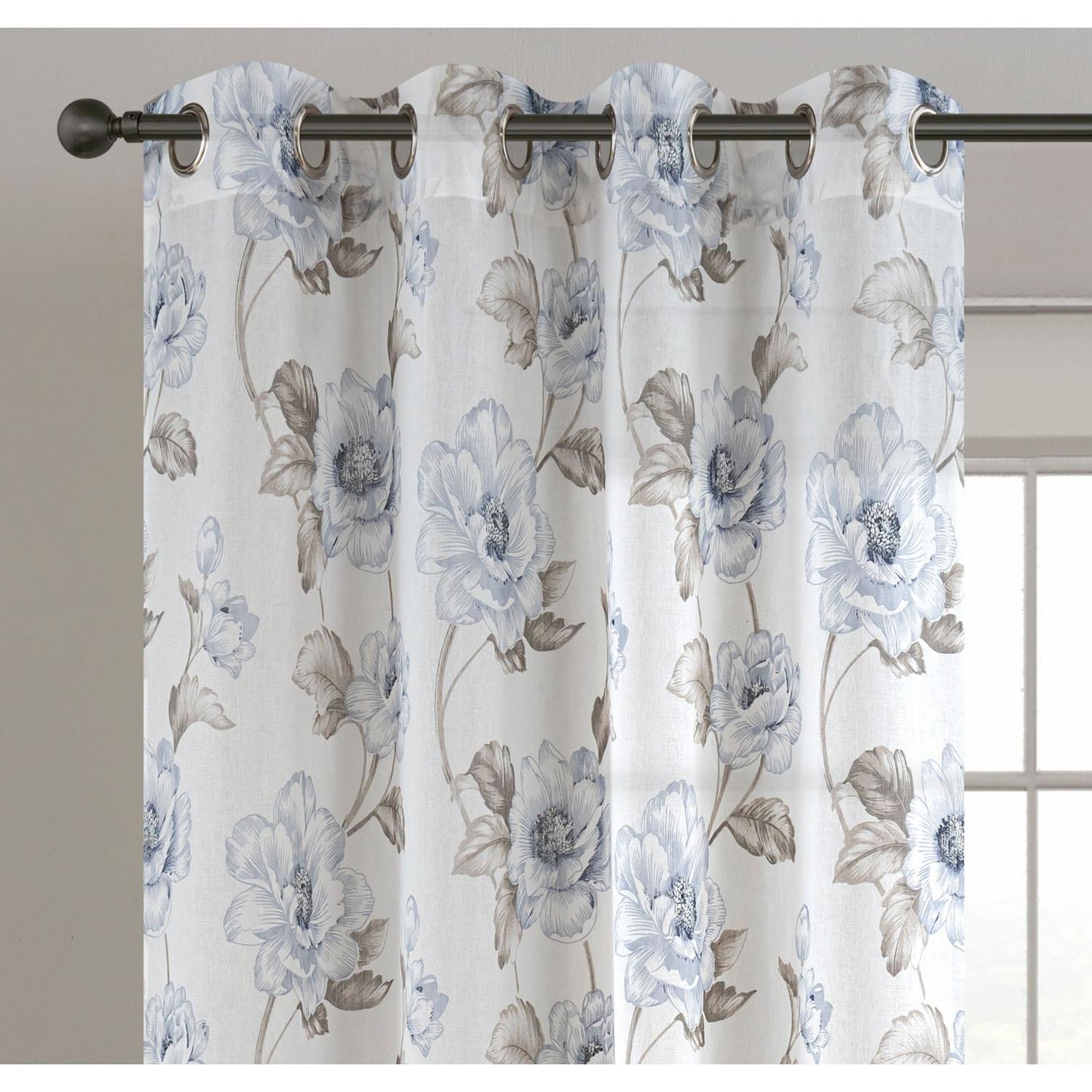 52"x84" Camila Floral print in Blue