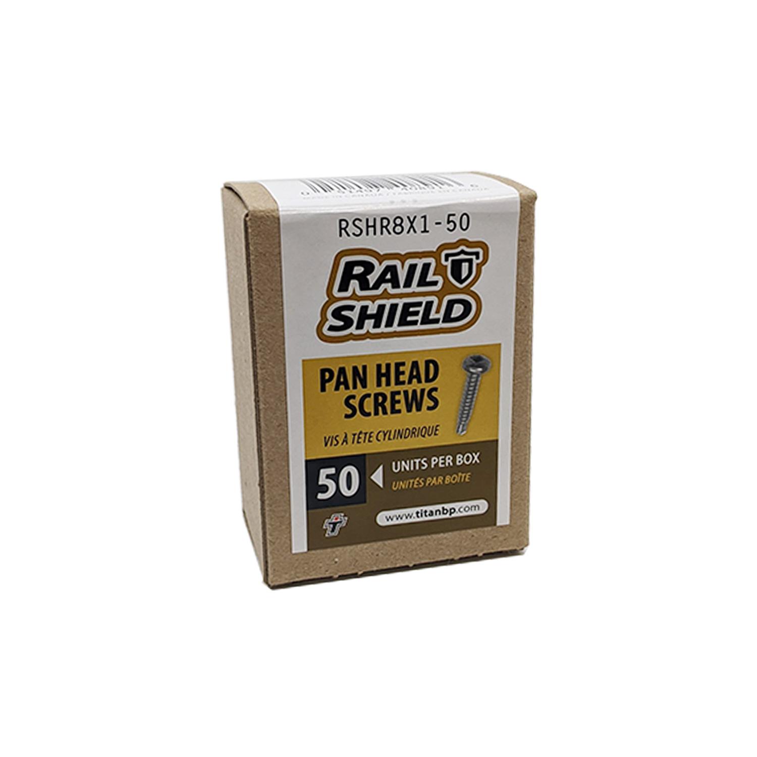 Rail Shield #8 x 1" Stainless Screws-50/Pack