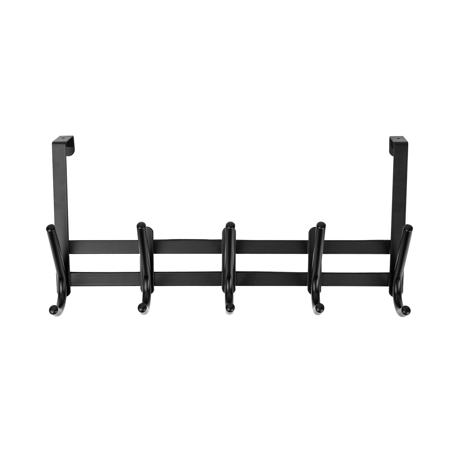 Zeus Over the Door 5 Hook-Black