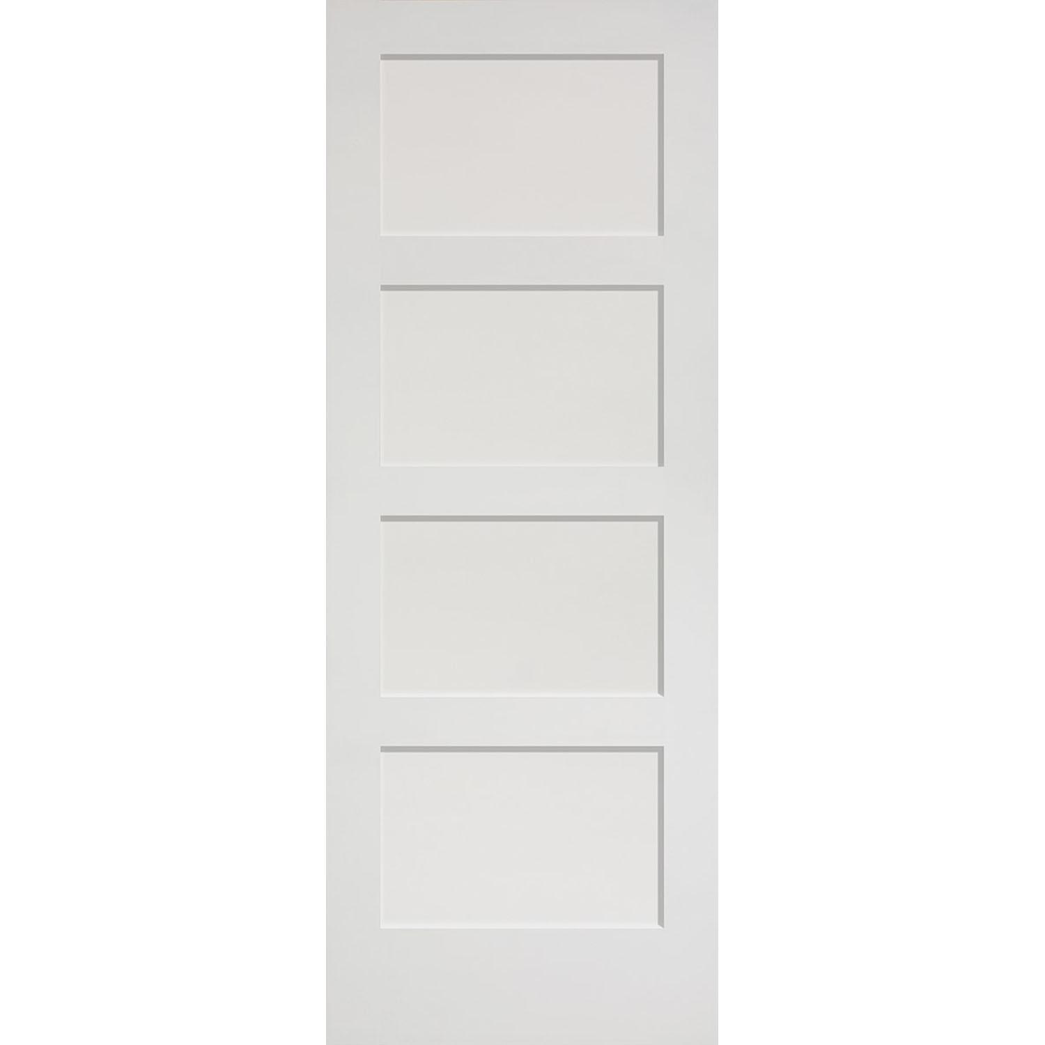 36"x80" 4 Panel Shaker Prehung Stile & Rail Door 4-5/8”