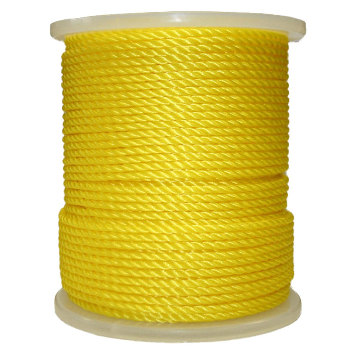 Twisted Polypropylene Rope 3 Strand-Yellow 5/16" x 400'
