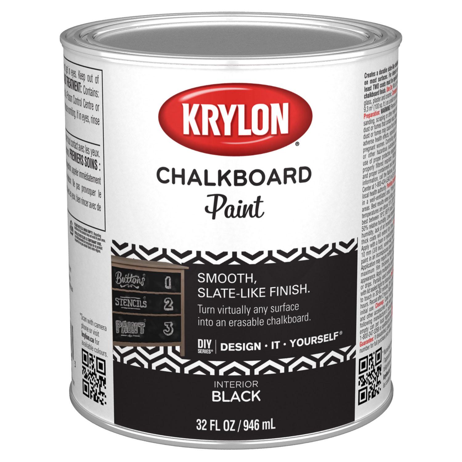 Chalkboard Brush-On Paint Black 946mL