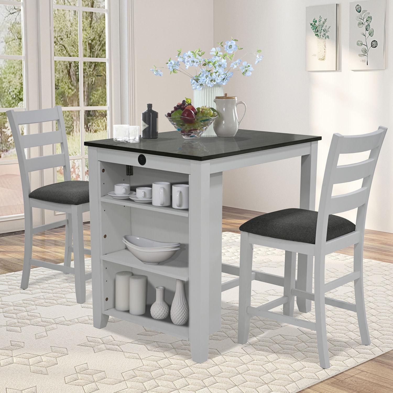 Salle à manger ferme moderne – 3 pcs + USB