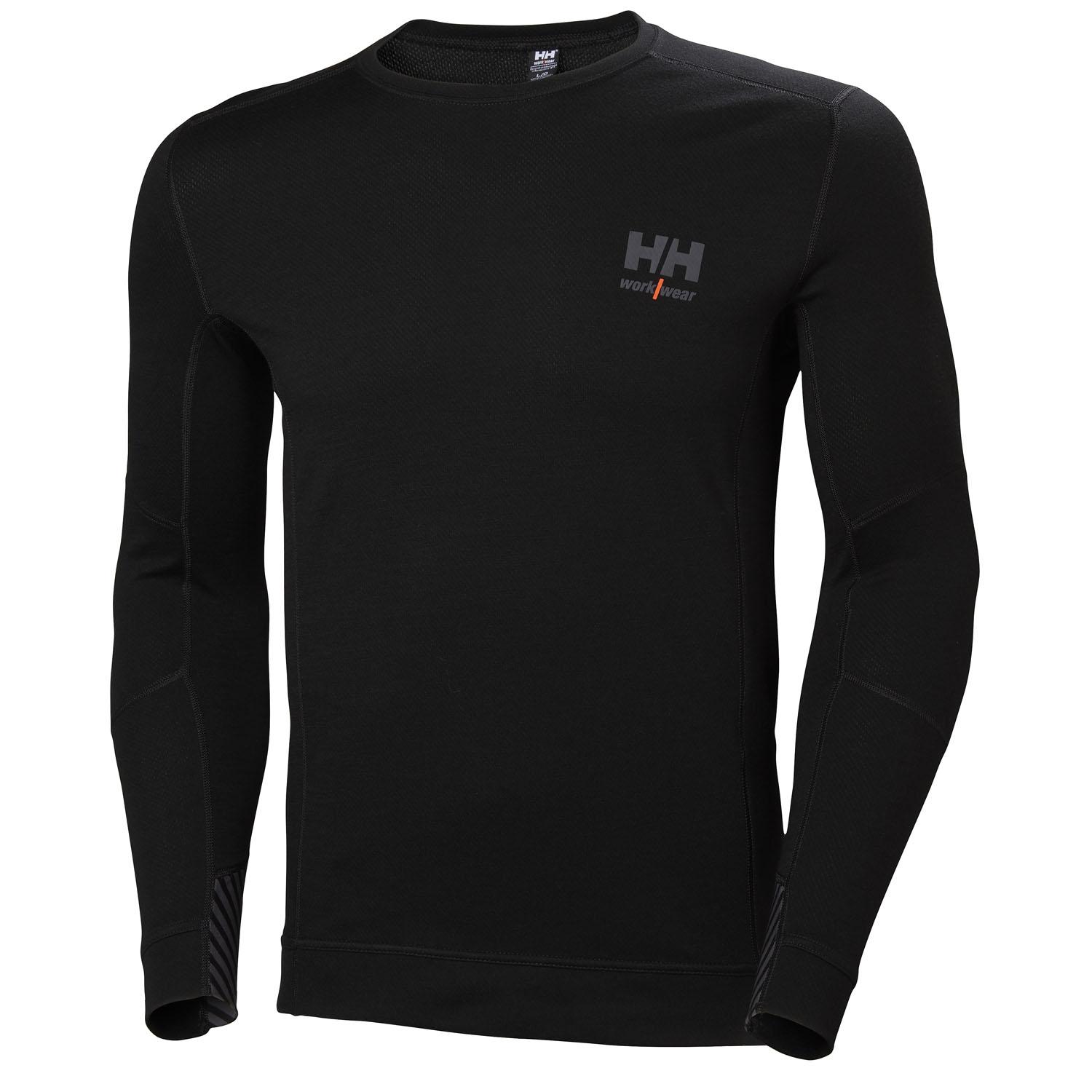 HH Lifa Merino Crewneck, Black M