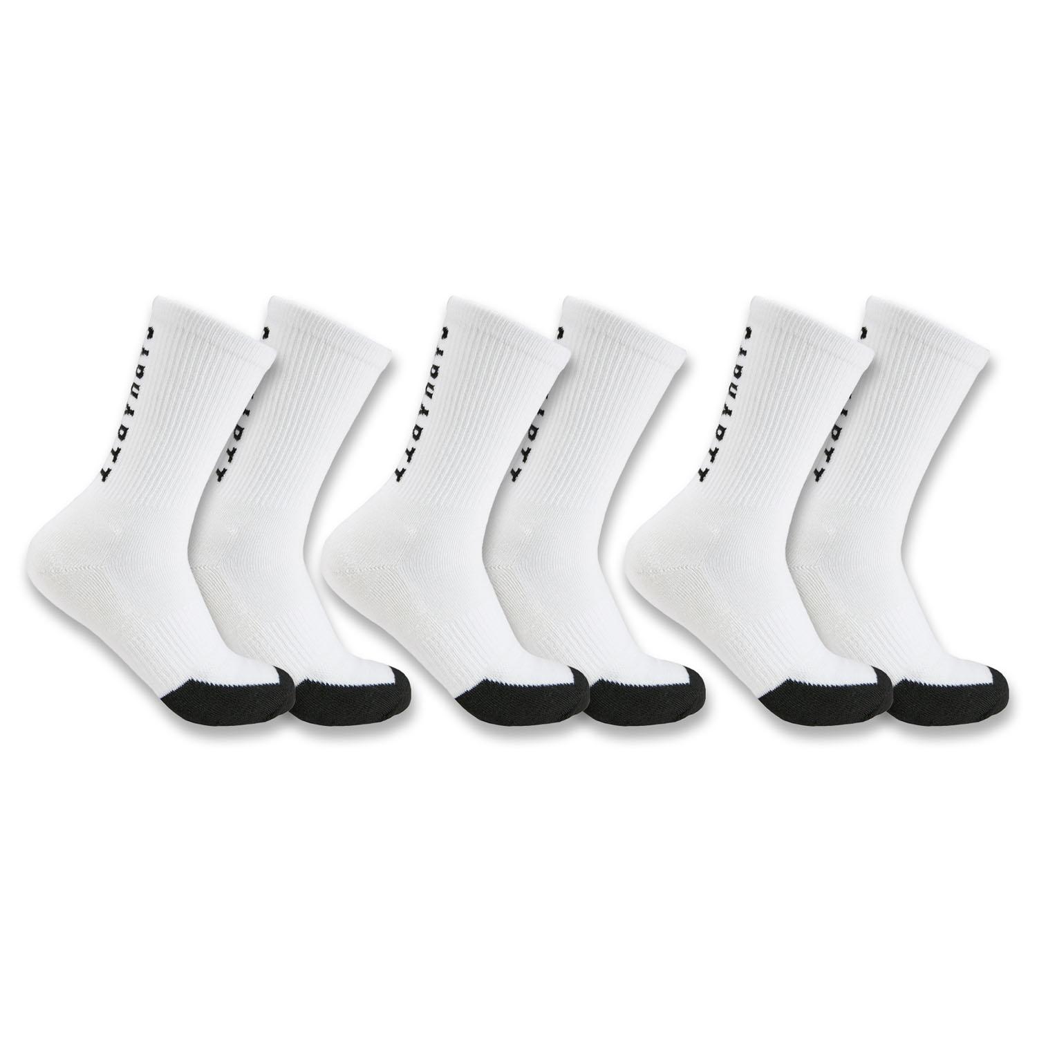 Chaussettes Mi-Épaisses Force Longues à Logo 3/Paquet