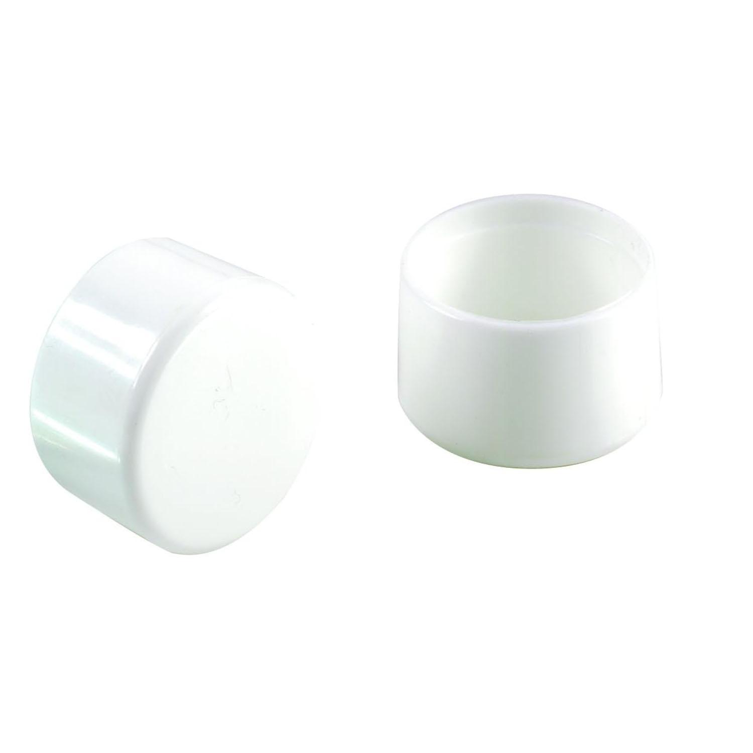 1-1/4" White Plastic Leg Tip