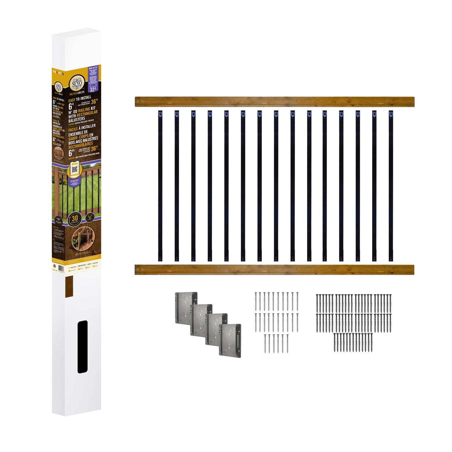 Trousse rampe 6' H36" balustres 32"