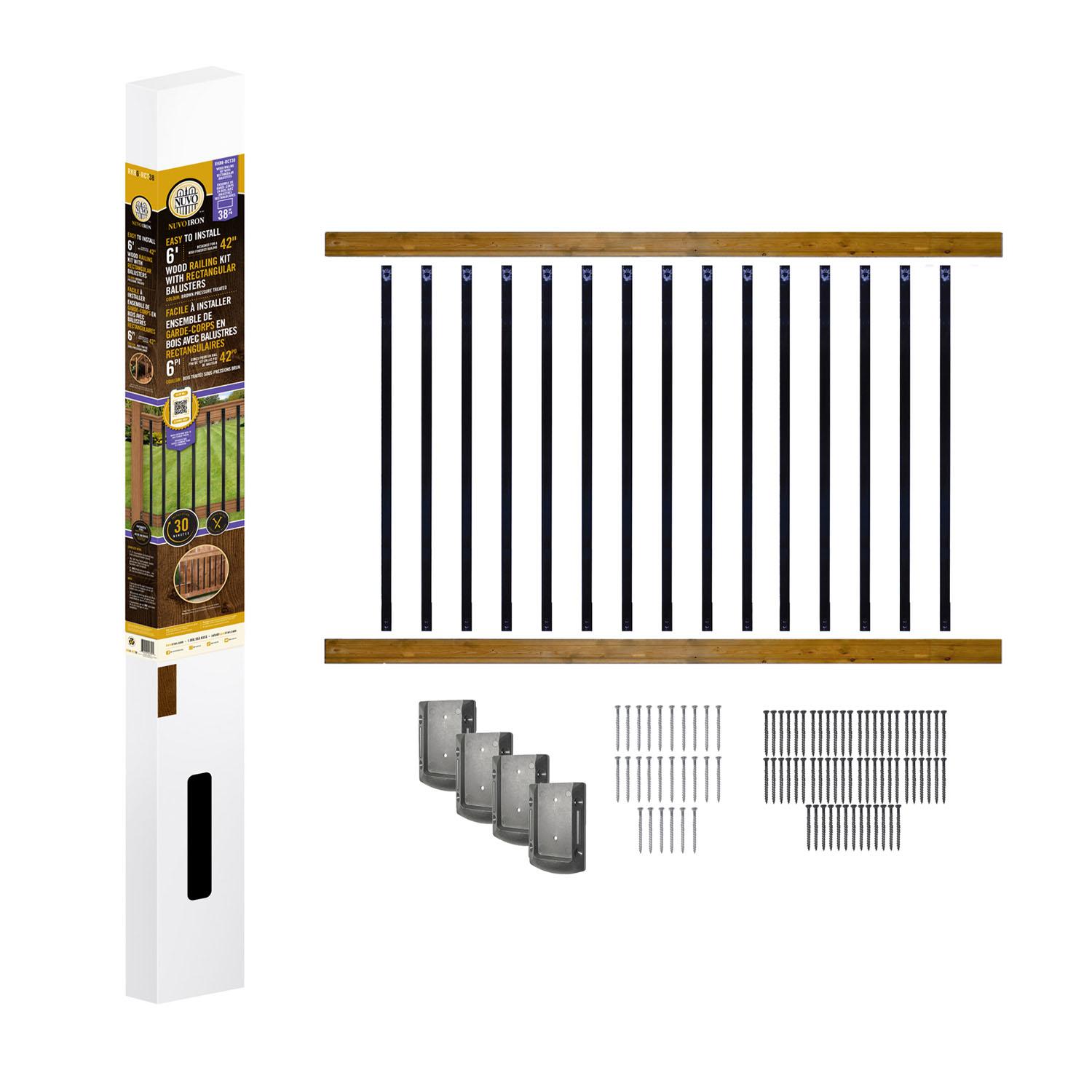 Trousse rampe 6' H42" balustres 38"