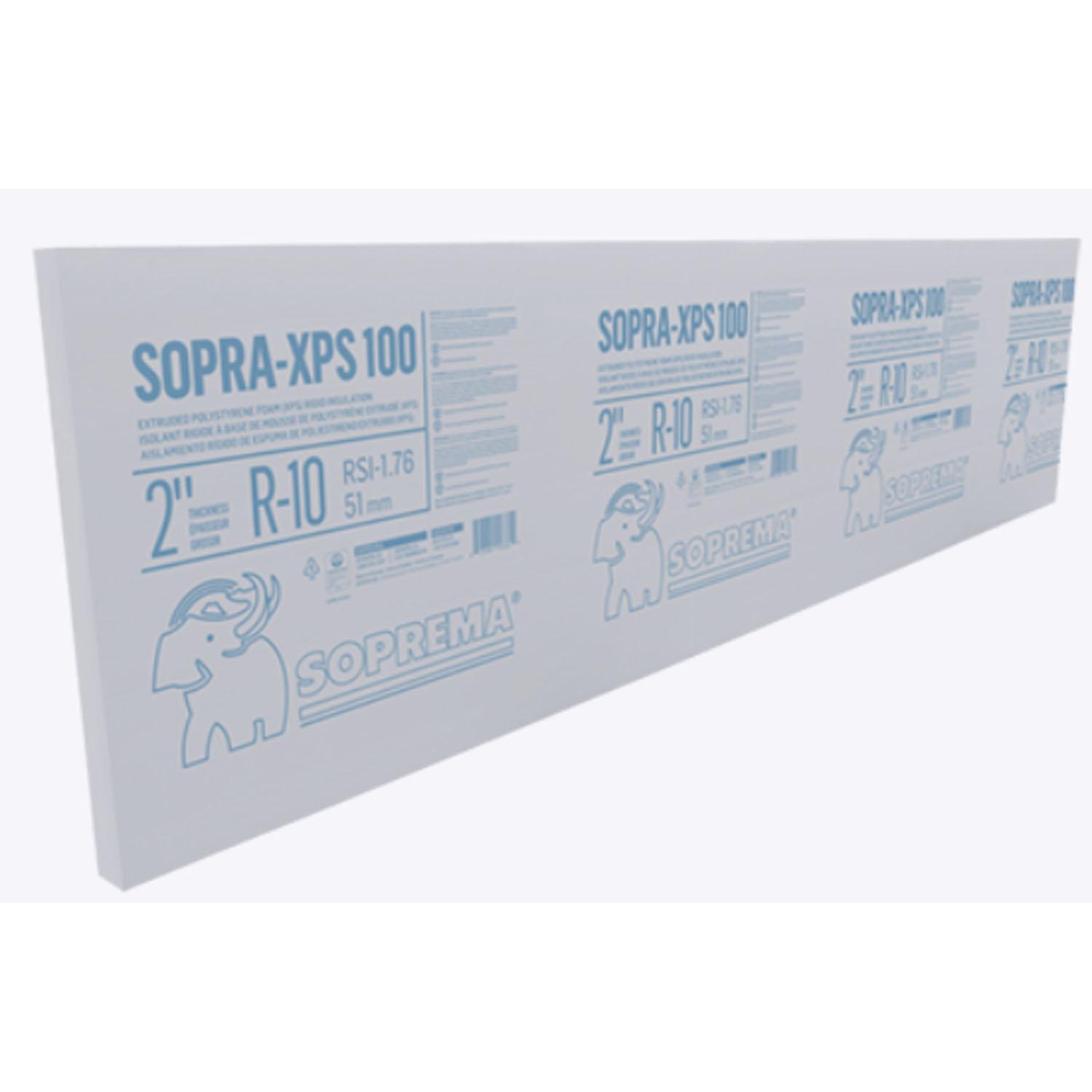 Sopra-XPS 100 Carré 2' x 8' x 2"