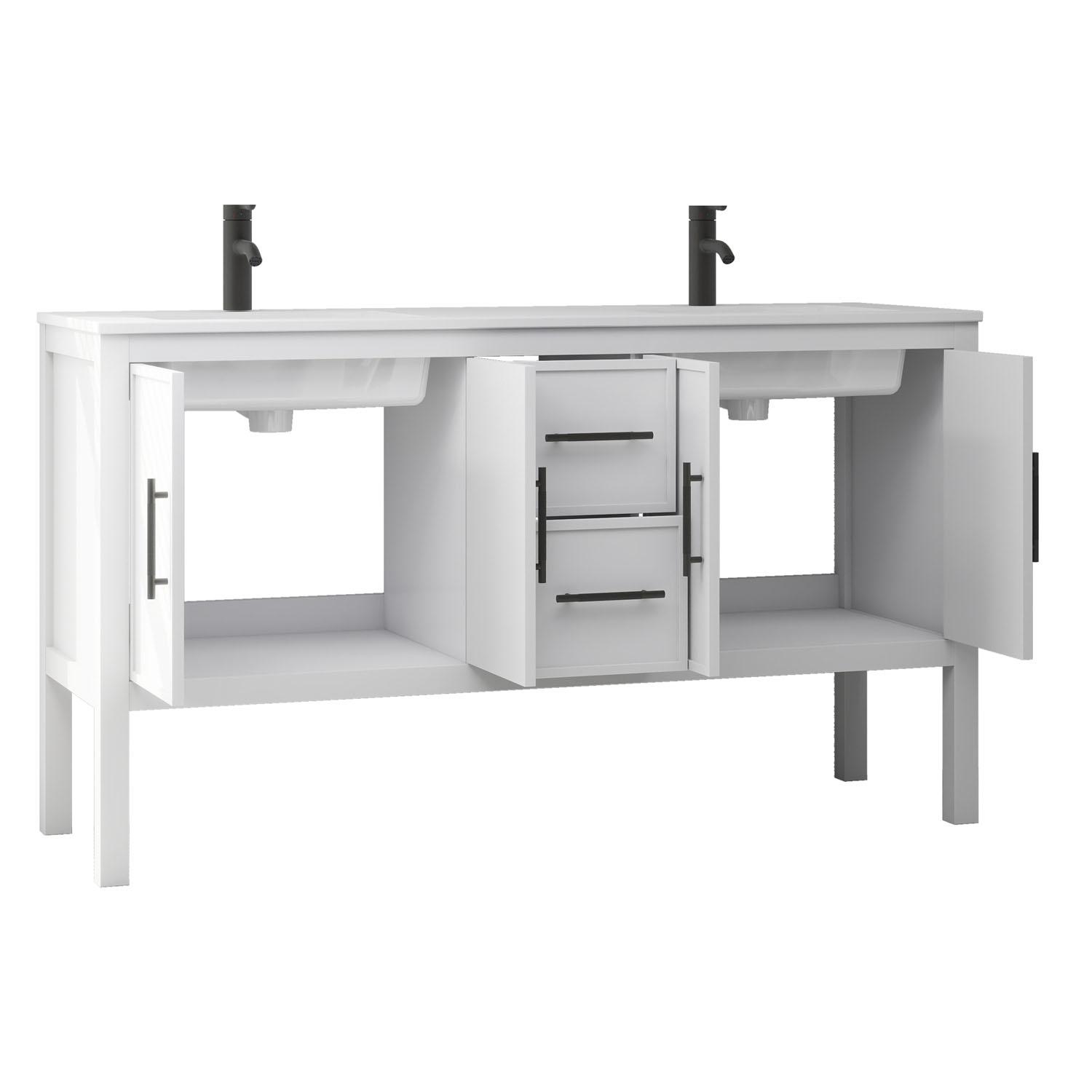 60" Barcelona Vanity - White