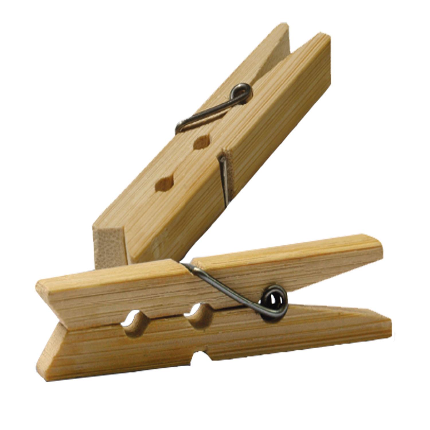 Bamboo Clothespins 24/Pack