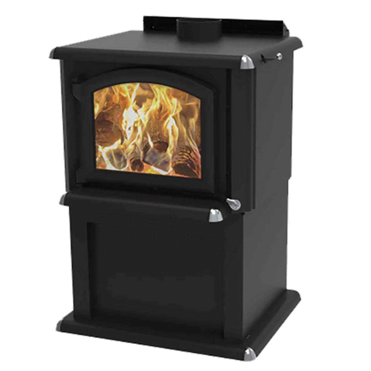 Poêle à Bois Forgeur Noir 95000 BTU