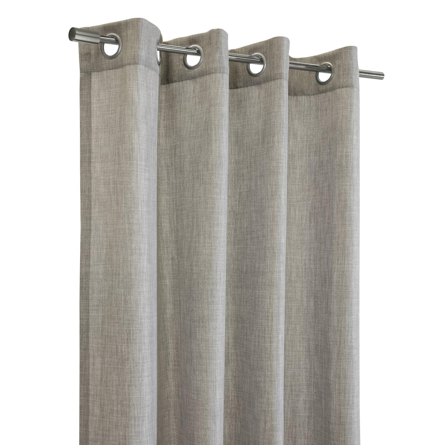 52"x84" Johnstown Faux Linen Citytone - Silver