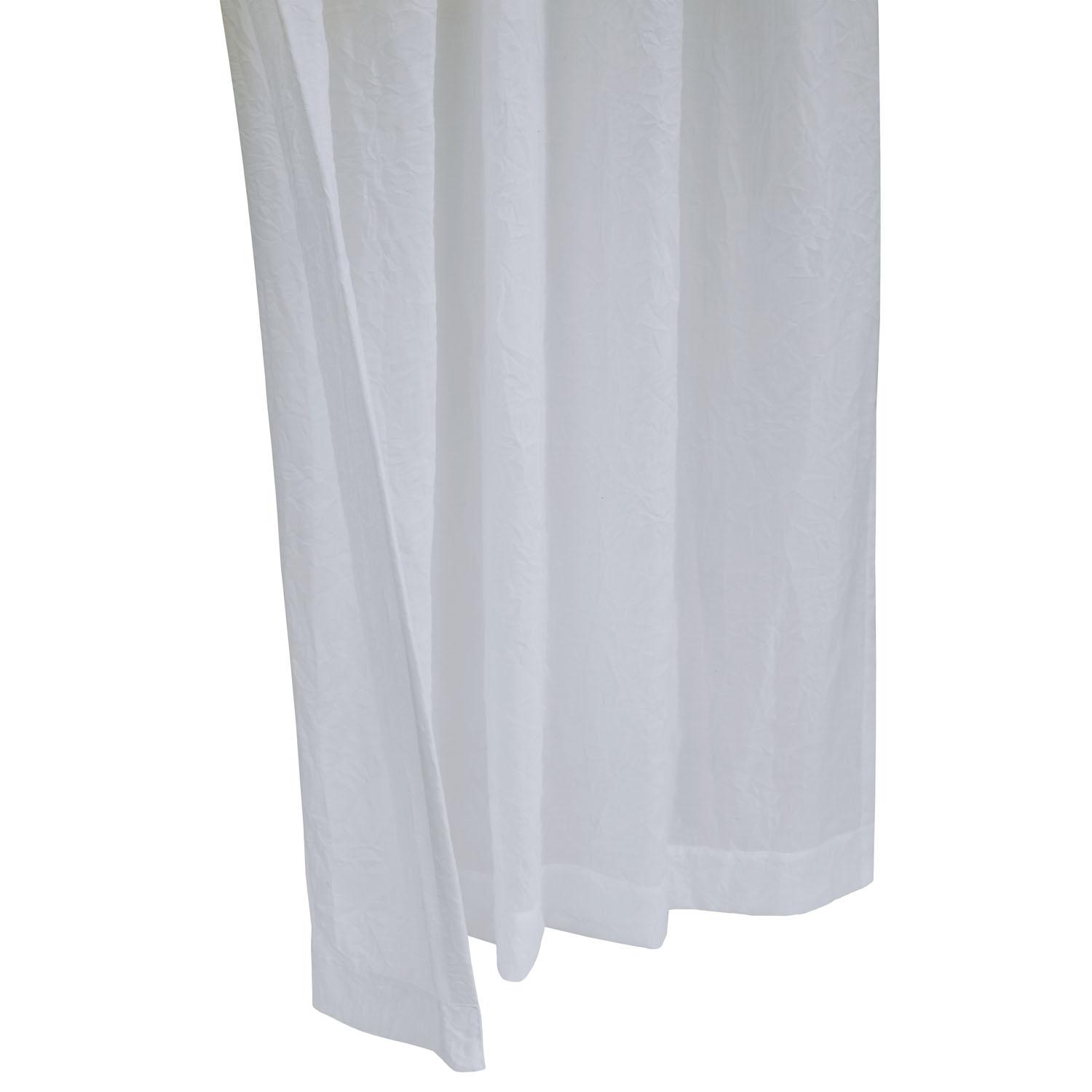 52"x84" Crushed Sheer Tab Panel - White