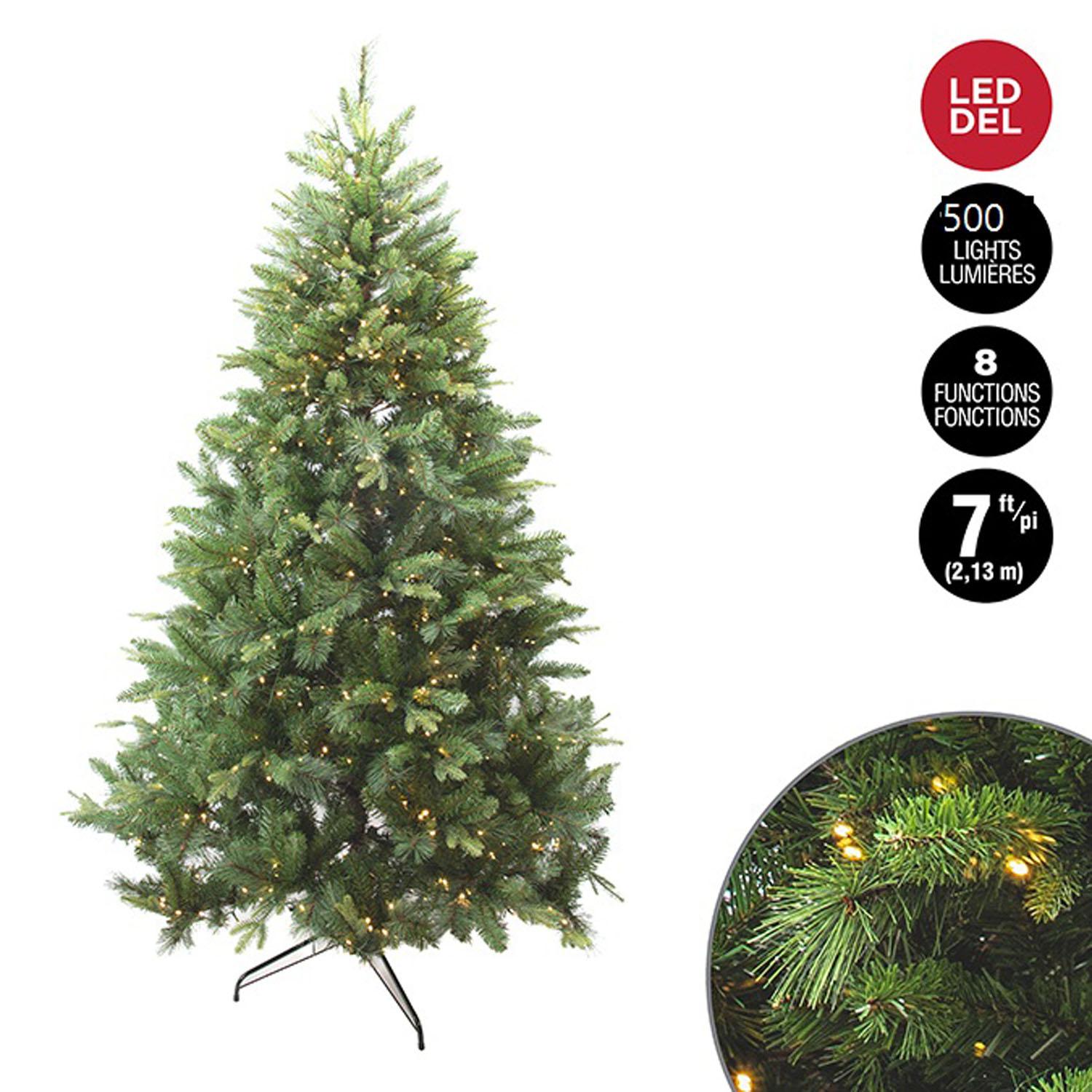 7' Wentworth Feel Real Tree With 500 Warm White LEDs