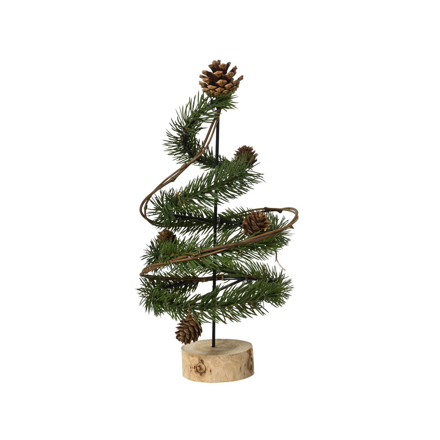 Mini sapin avec pommes de pin 12,5"