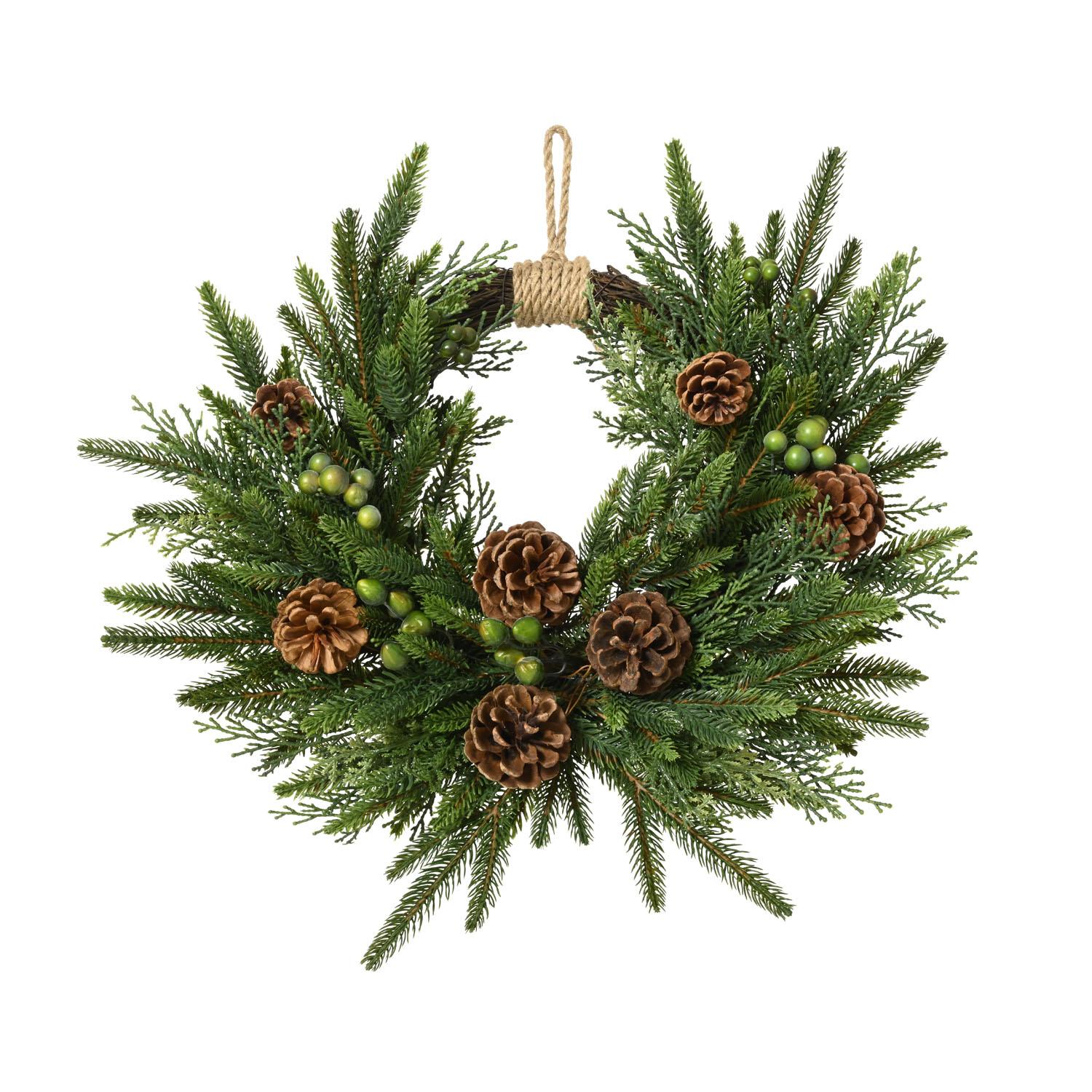 Wreath Pinecone 16"