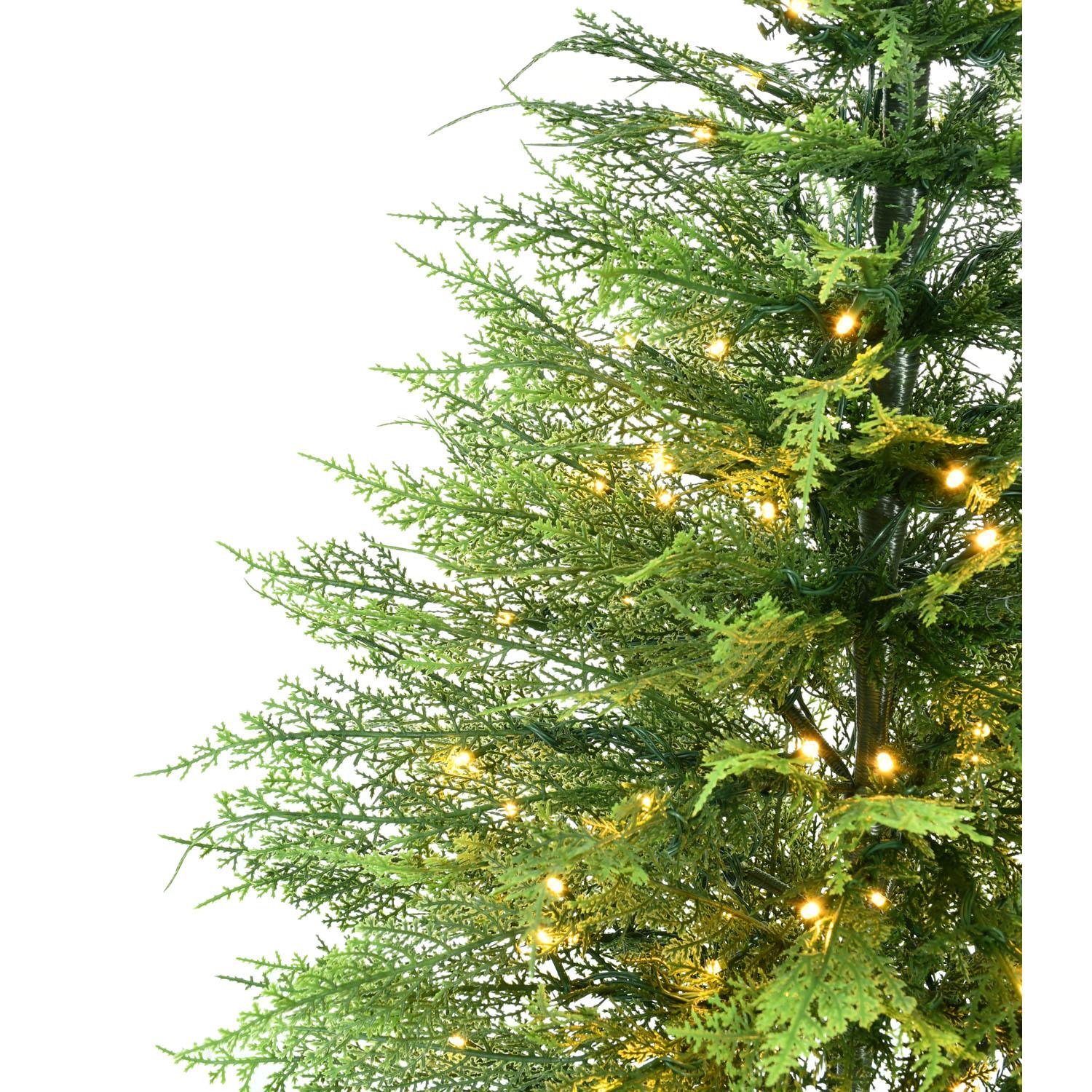 Sapin de cèdre 3' avec 100 DEL blanc chaud, 8 fonctions