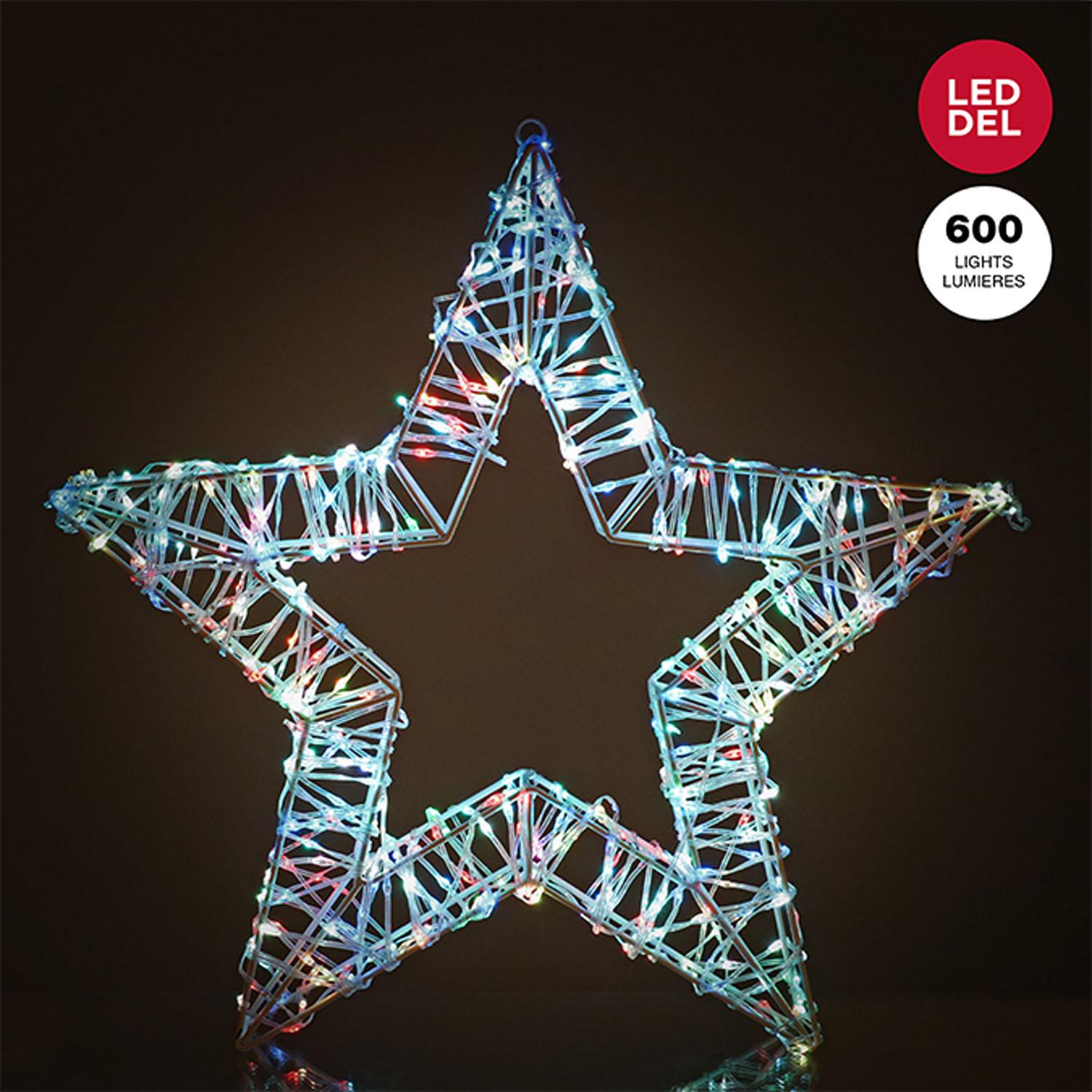 Étoile 18" avec 600 lumières scintillantes
