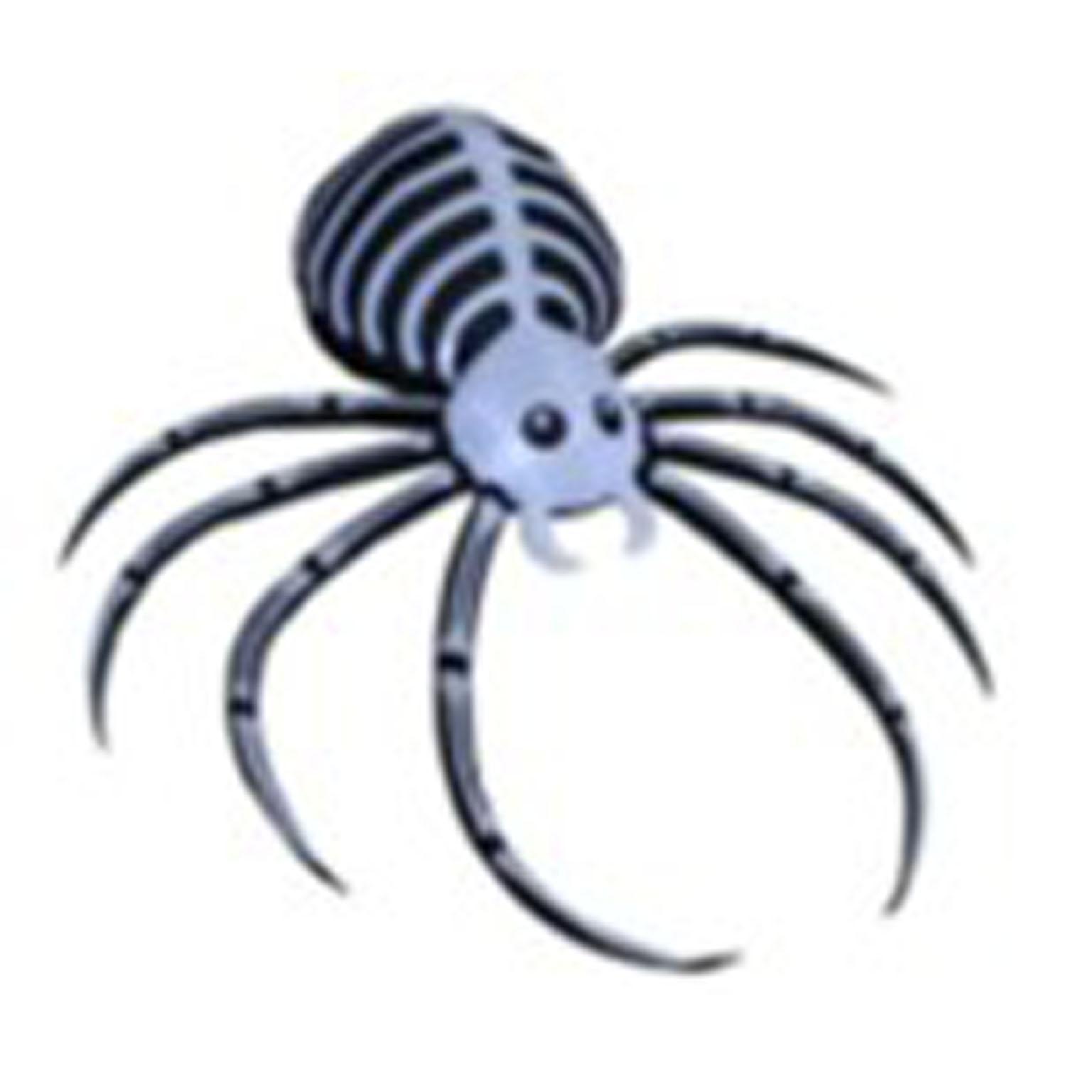 Inflatable Led Skeleton Spider 4'