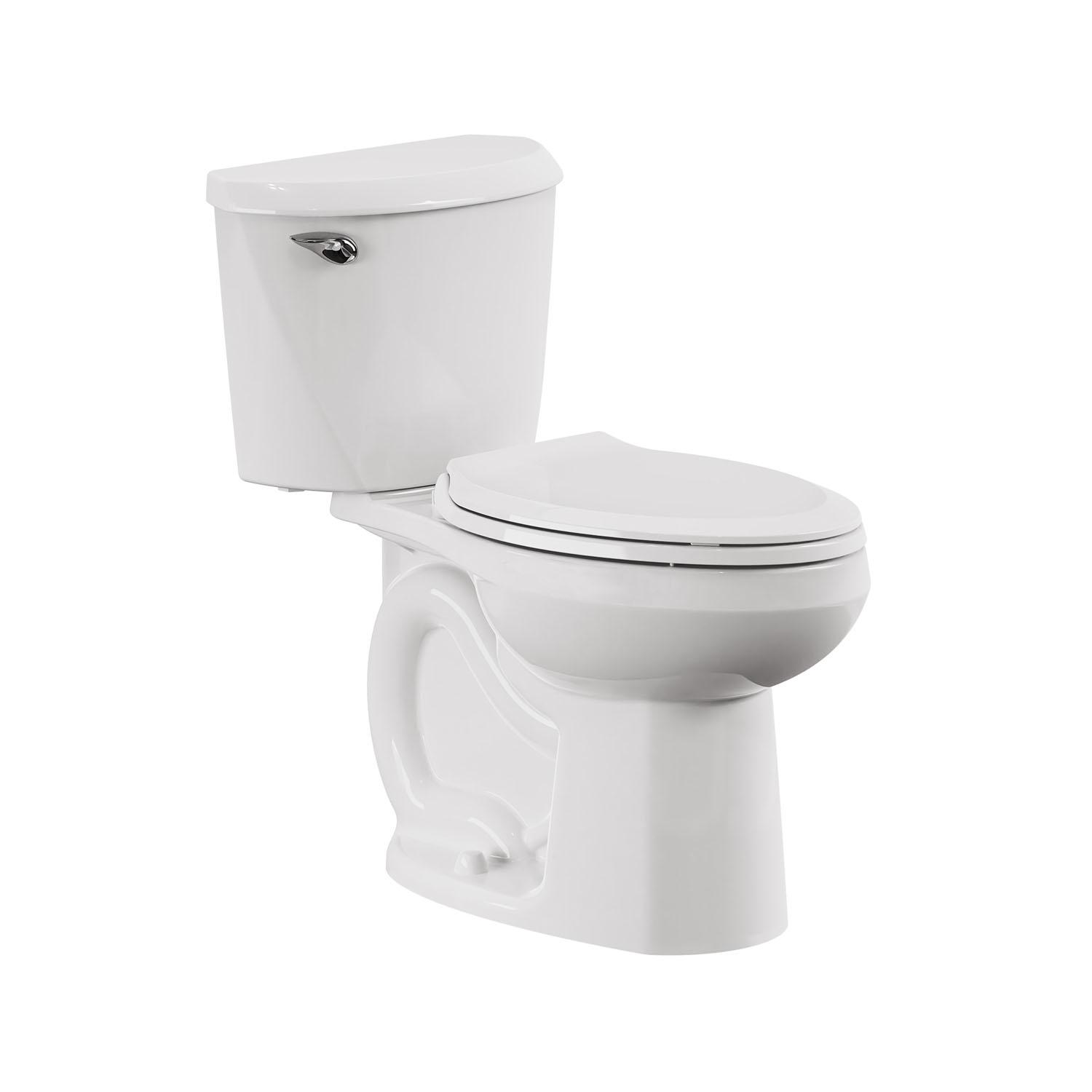 Toilette Reliant hauteur chaise allongée 4,8 L – blanche