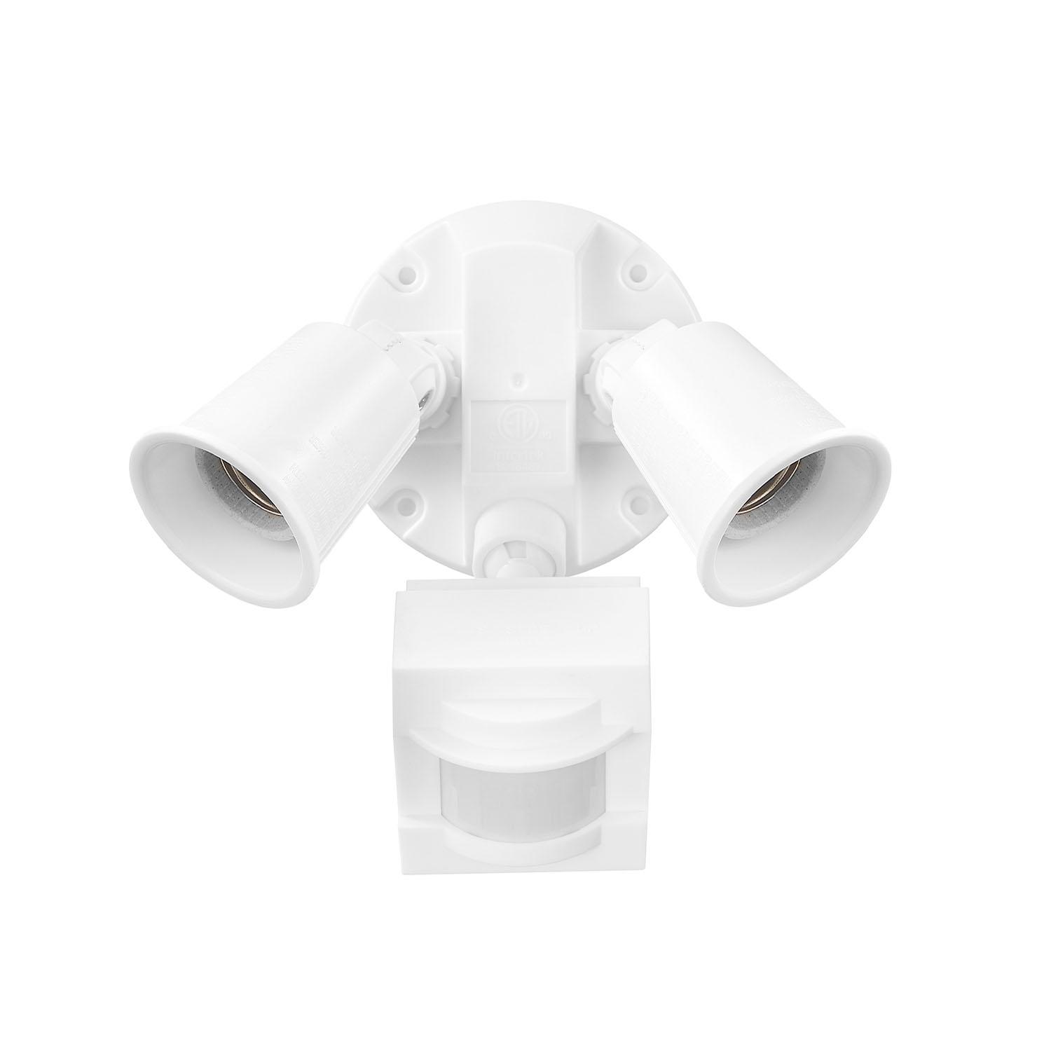 Wired Motion PAR Security Light, White Plastic