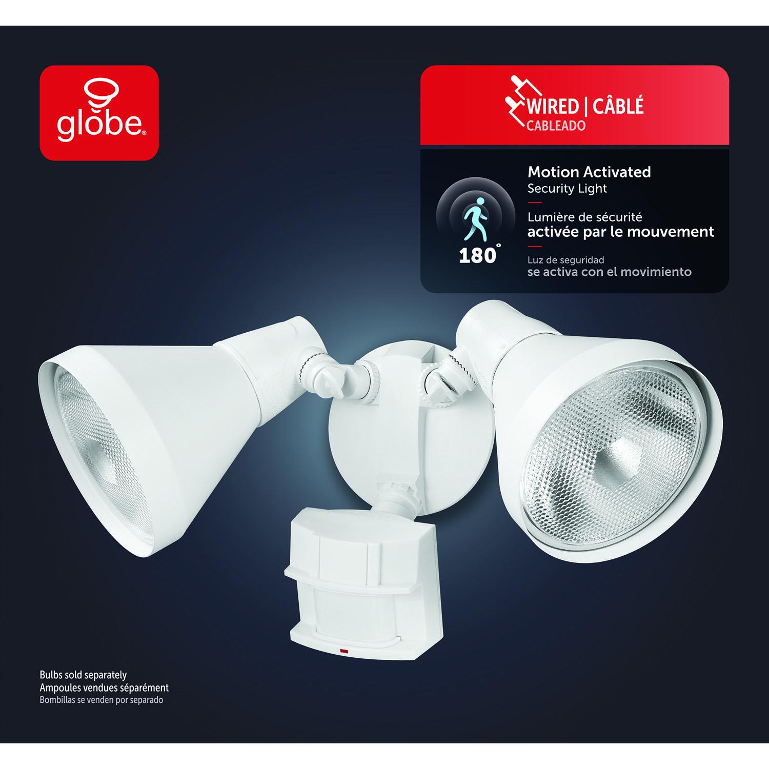 Luminaire PAR détection – métal blanc