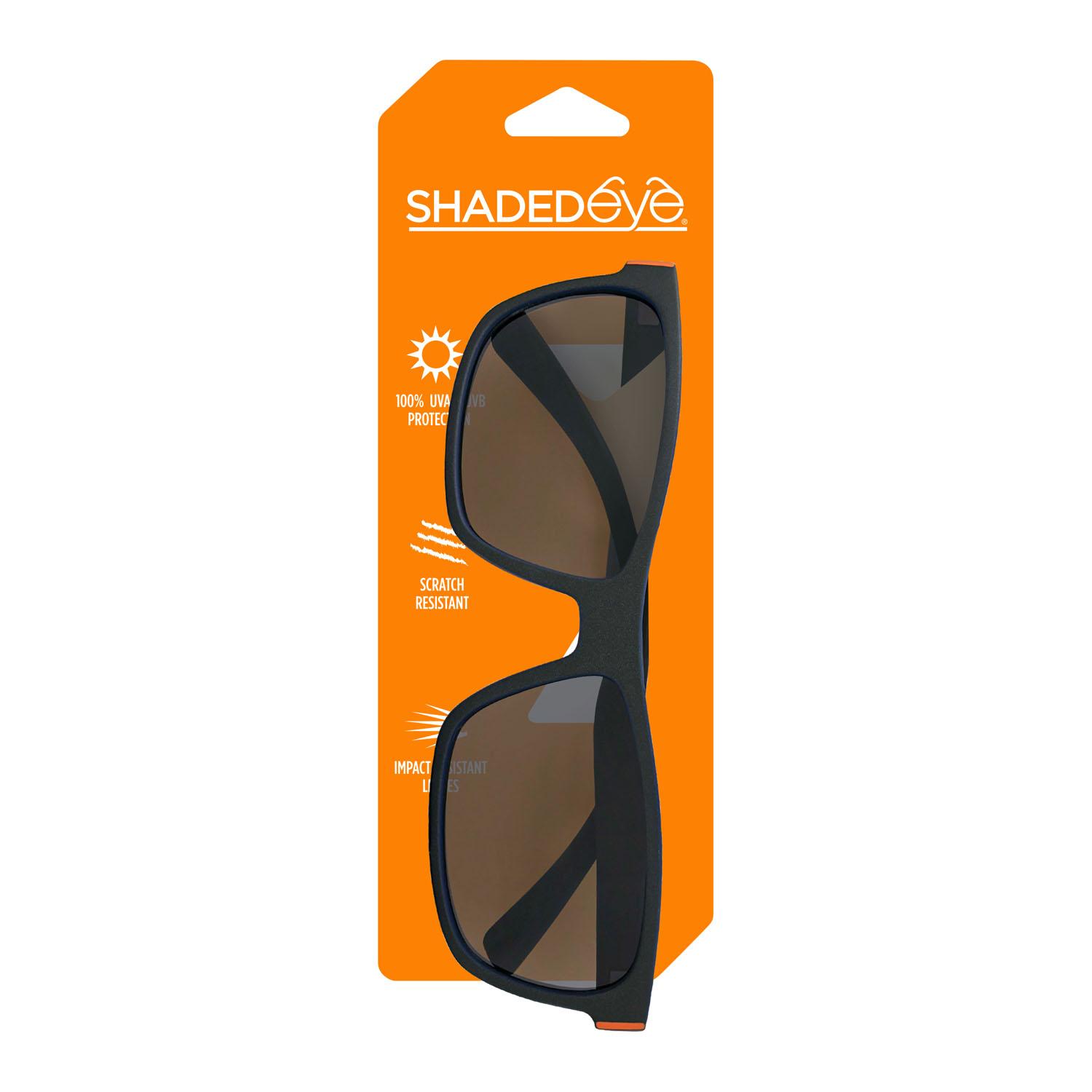 Black Frame Retro with Bright Blue on Inside Rim and Arms. B