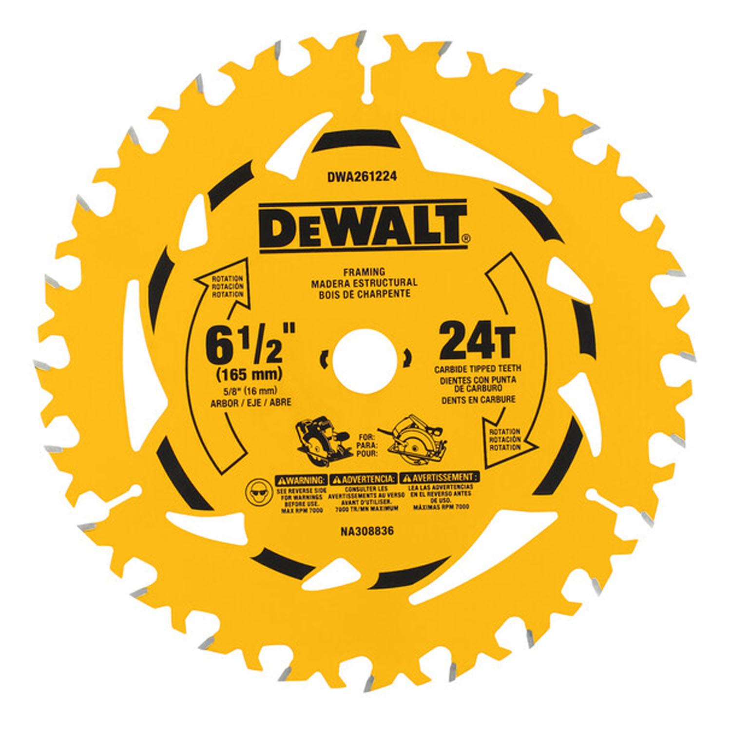 6-1/2 in. 24T Circular Saw Blade