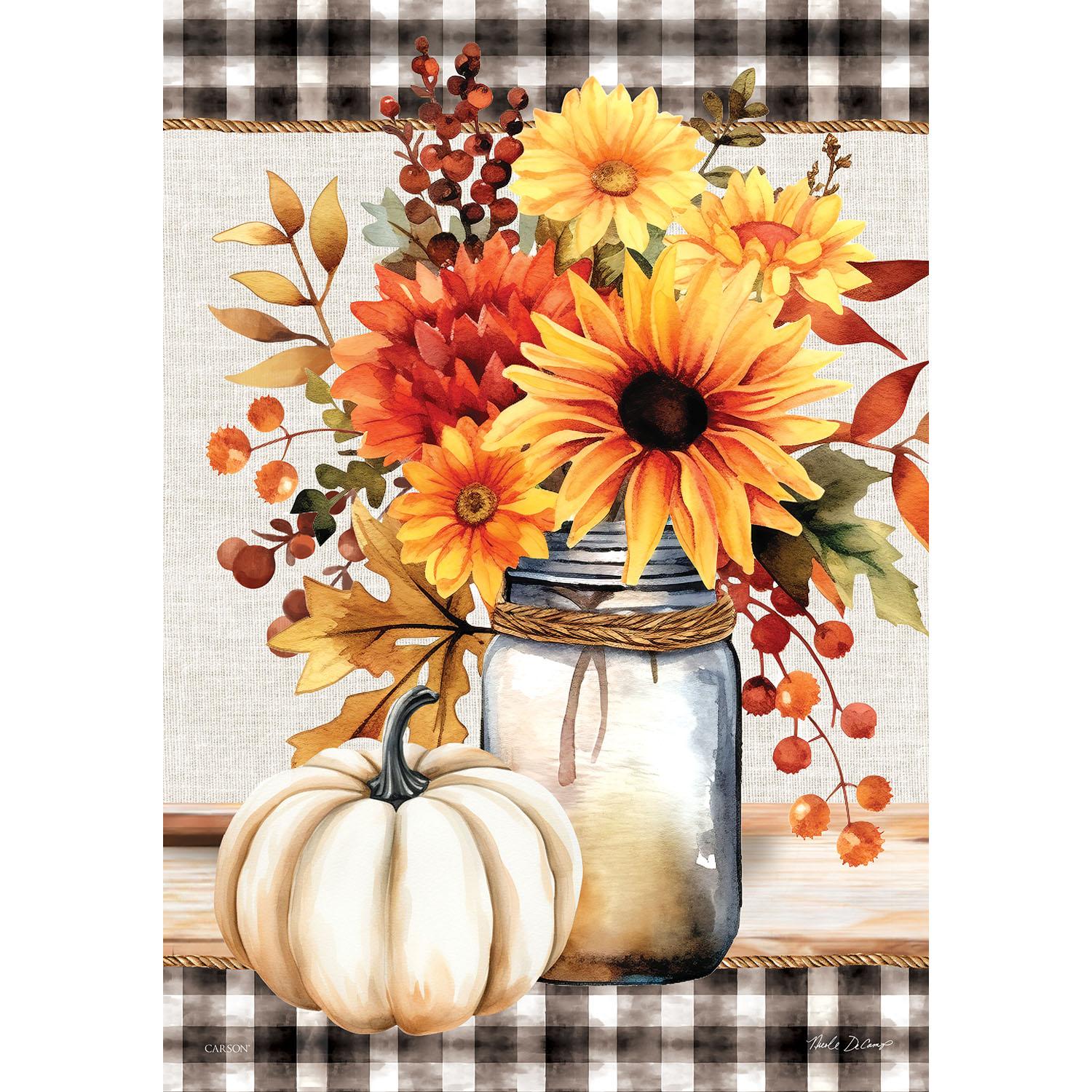 Fall Garden Flag Fall Flora Jar